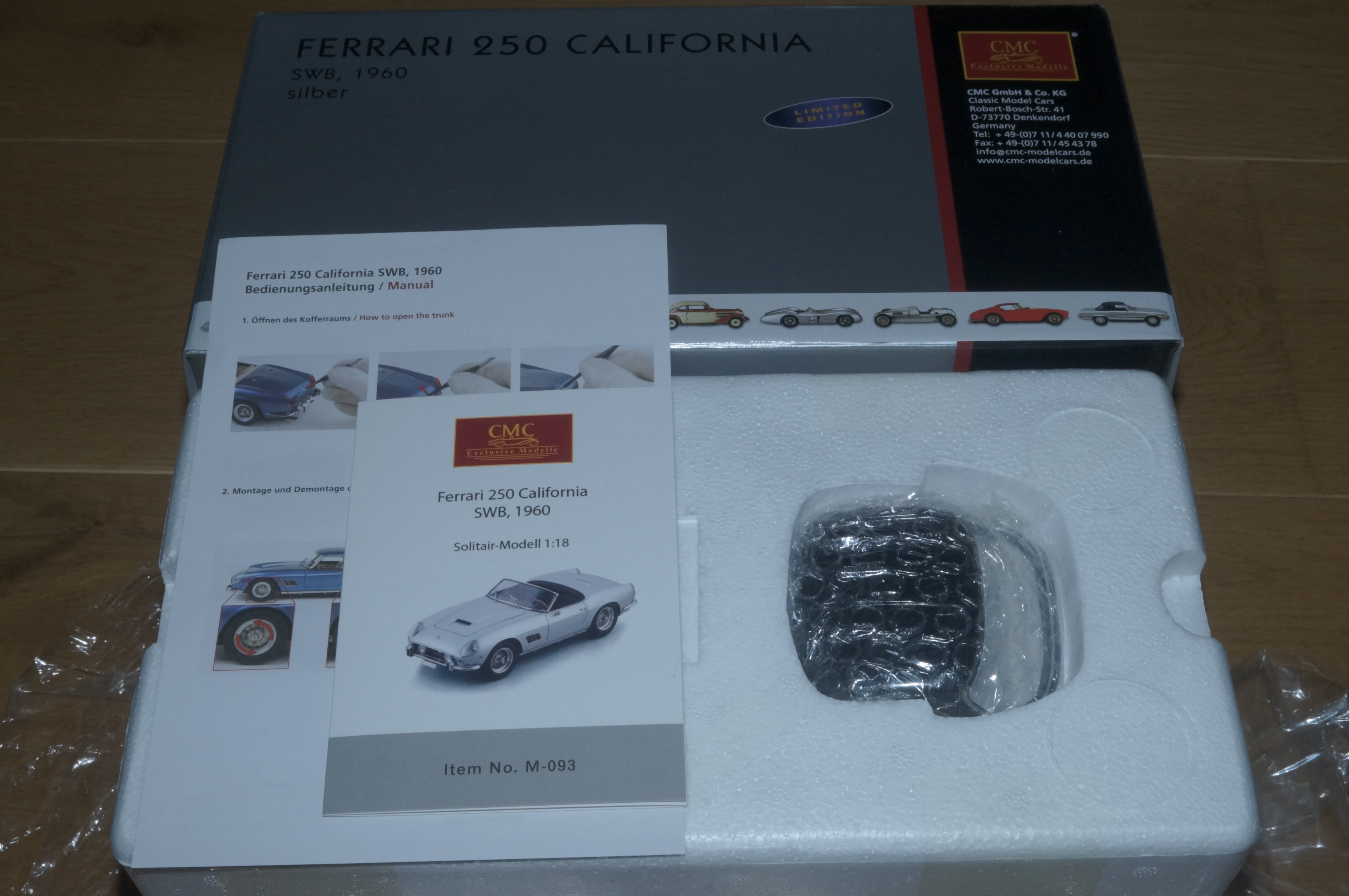 Ferrari 250 SWB California Spyder 1961 silber CMC M-093 LE