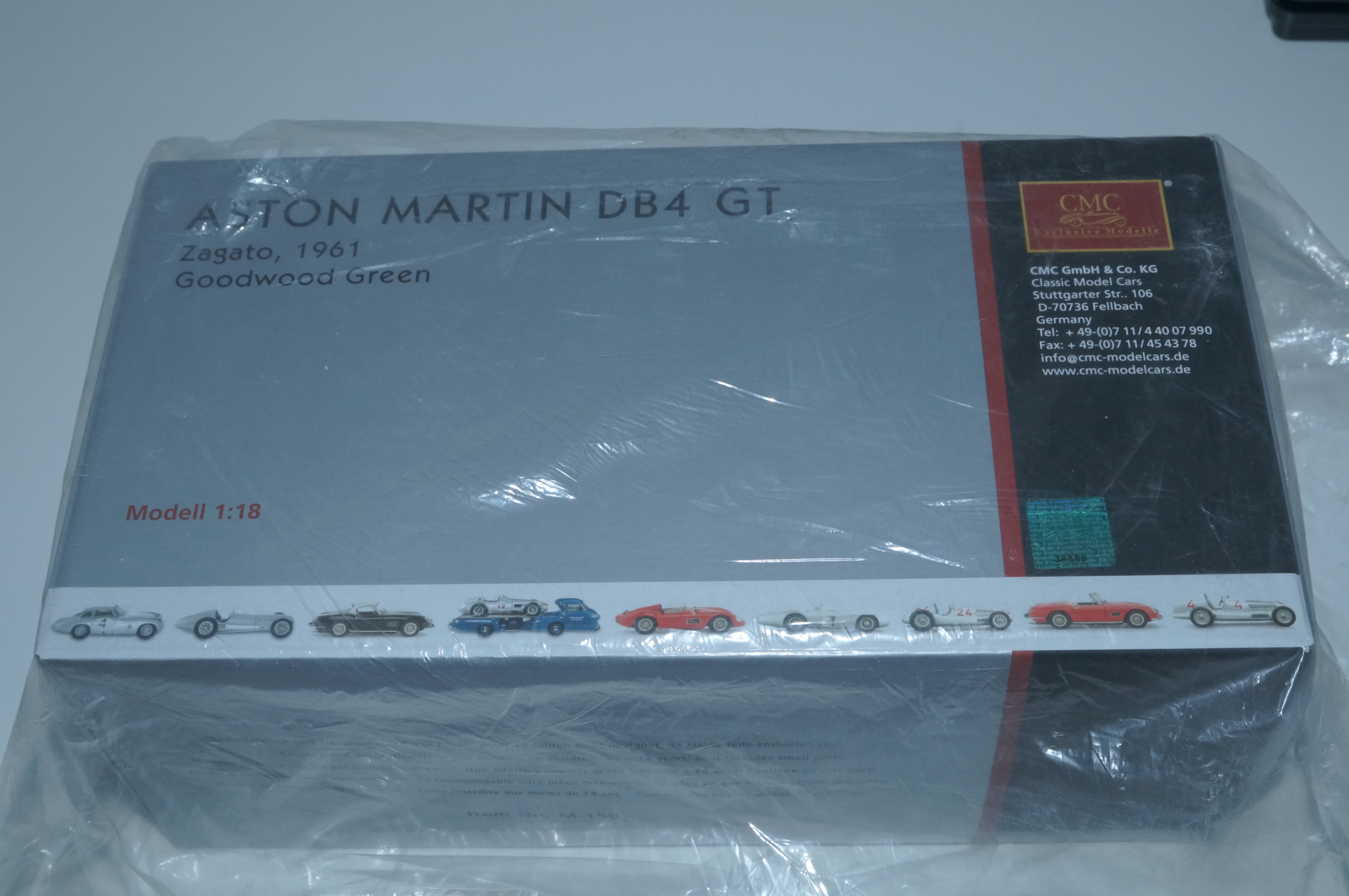 Aston Martin DB4 GT Zagato 'Goodwood green' CMC M-150 PRE-OWNED