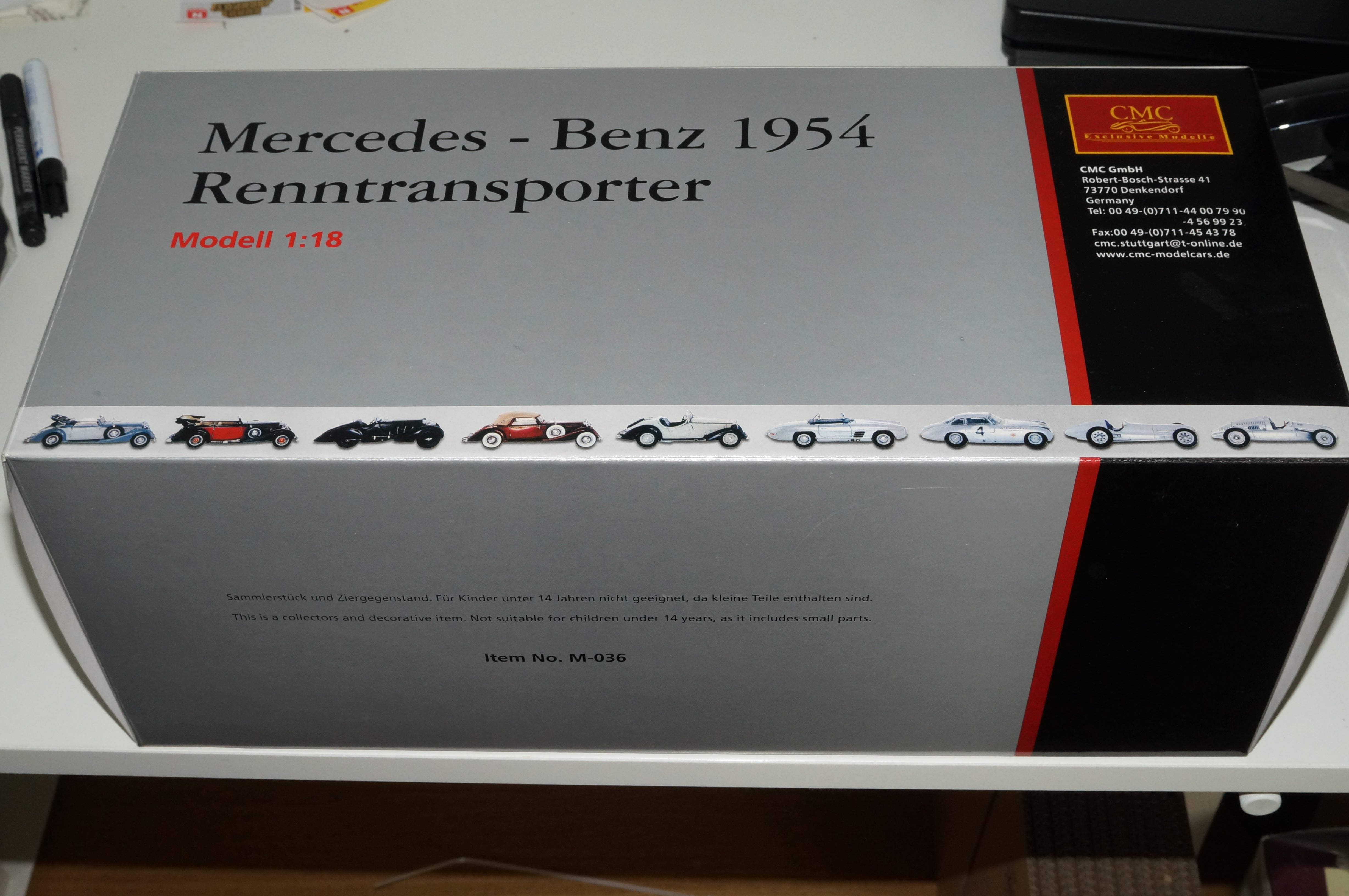 1/18 Mercedes-Benz Renntransporter Das blaue Wunder CMC M-036 - aus Vorbesitz