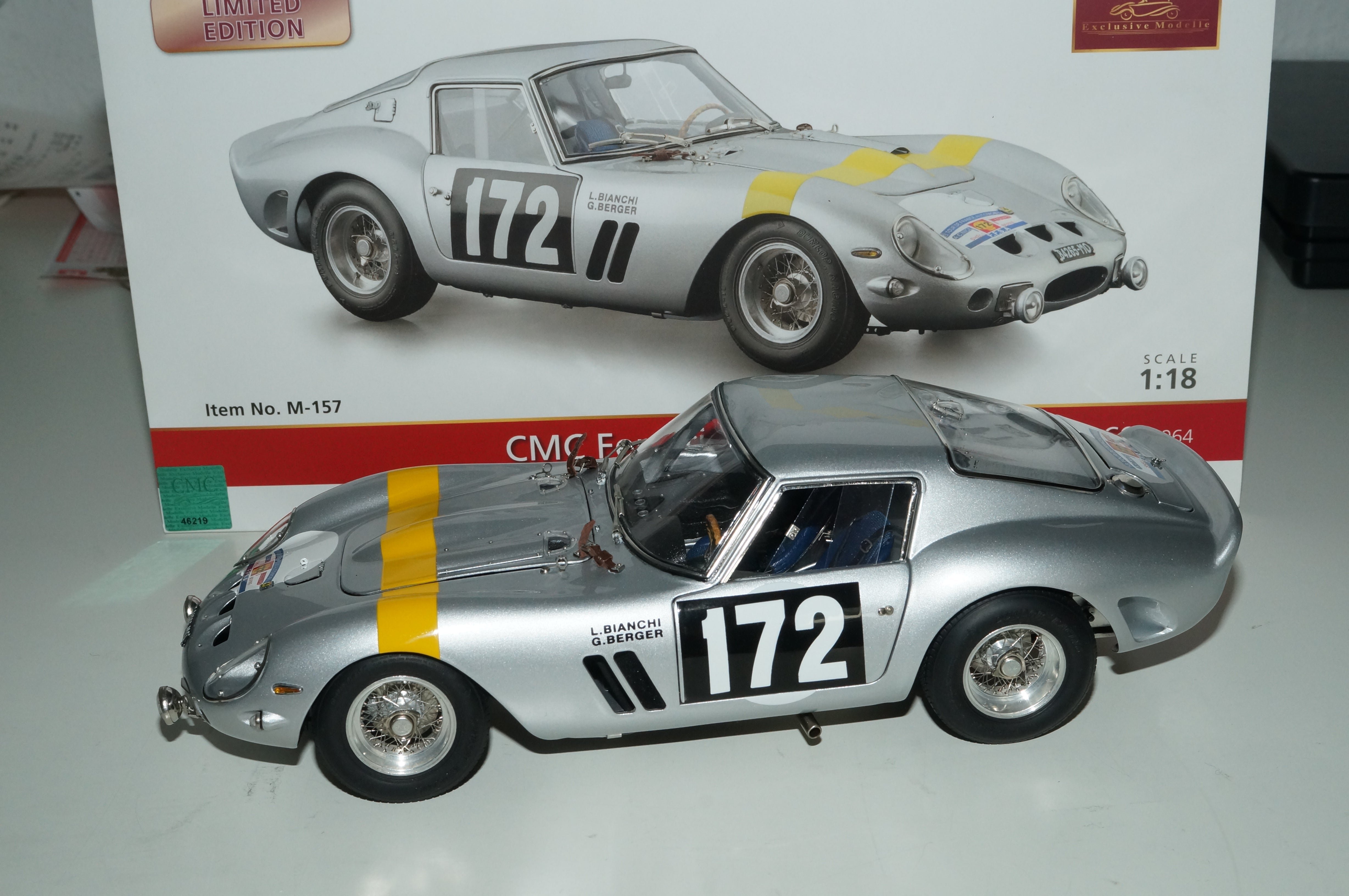 1:18 CMC Ferrari 250 GTO #172 Tour de France 1964 CMC M-157