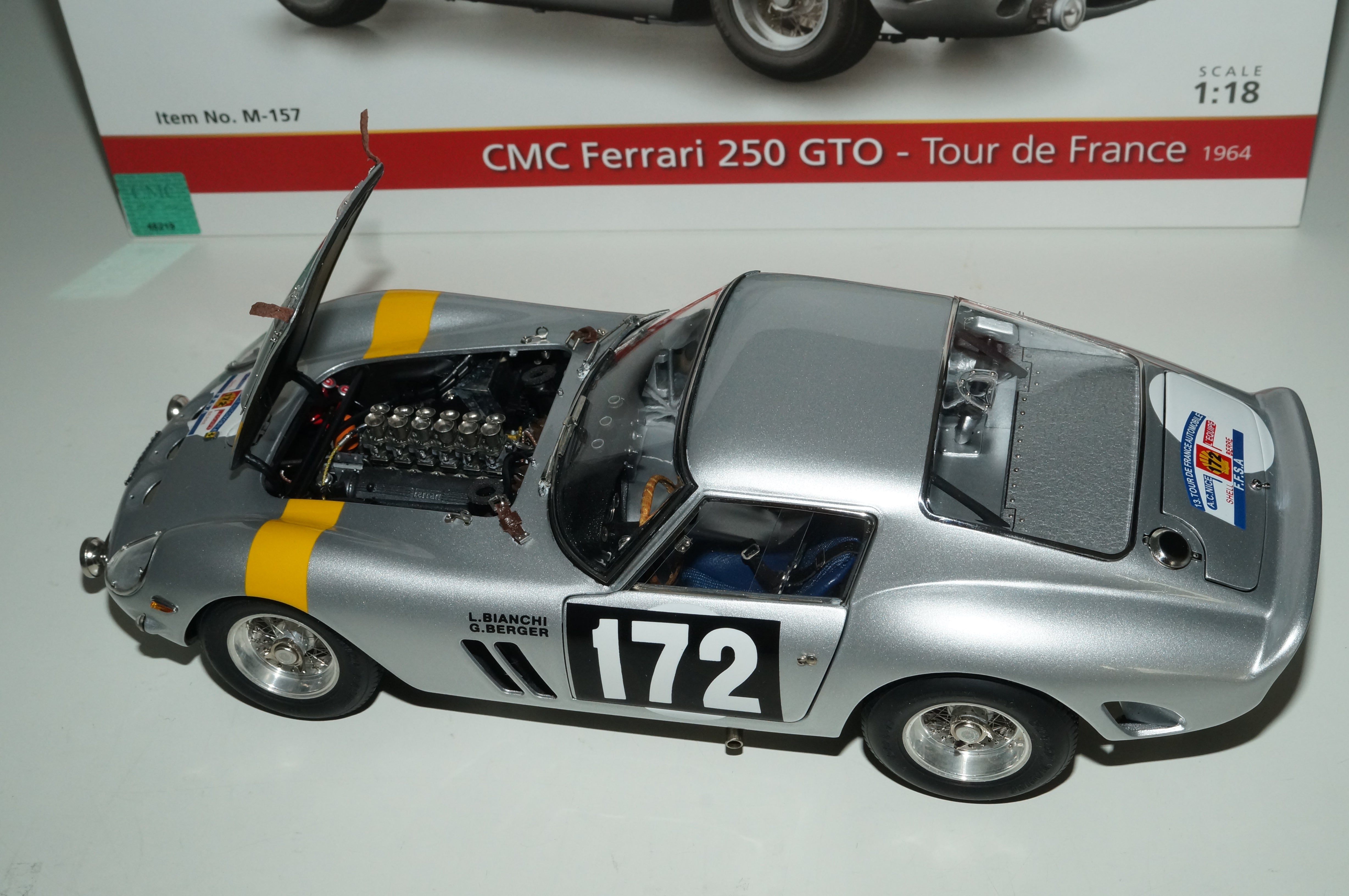 1:18 CMC Ferrari 250 GTO #172 Tour de France 1964 CMC M-157
