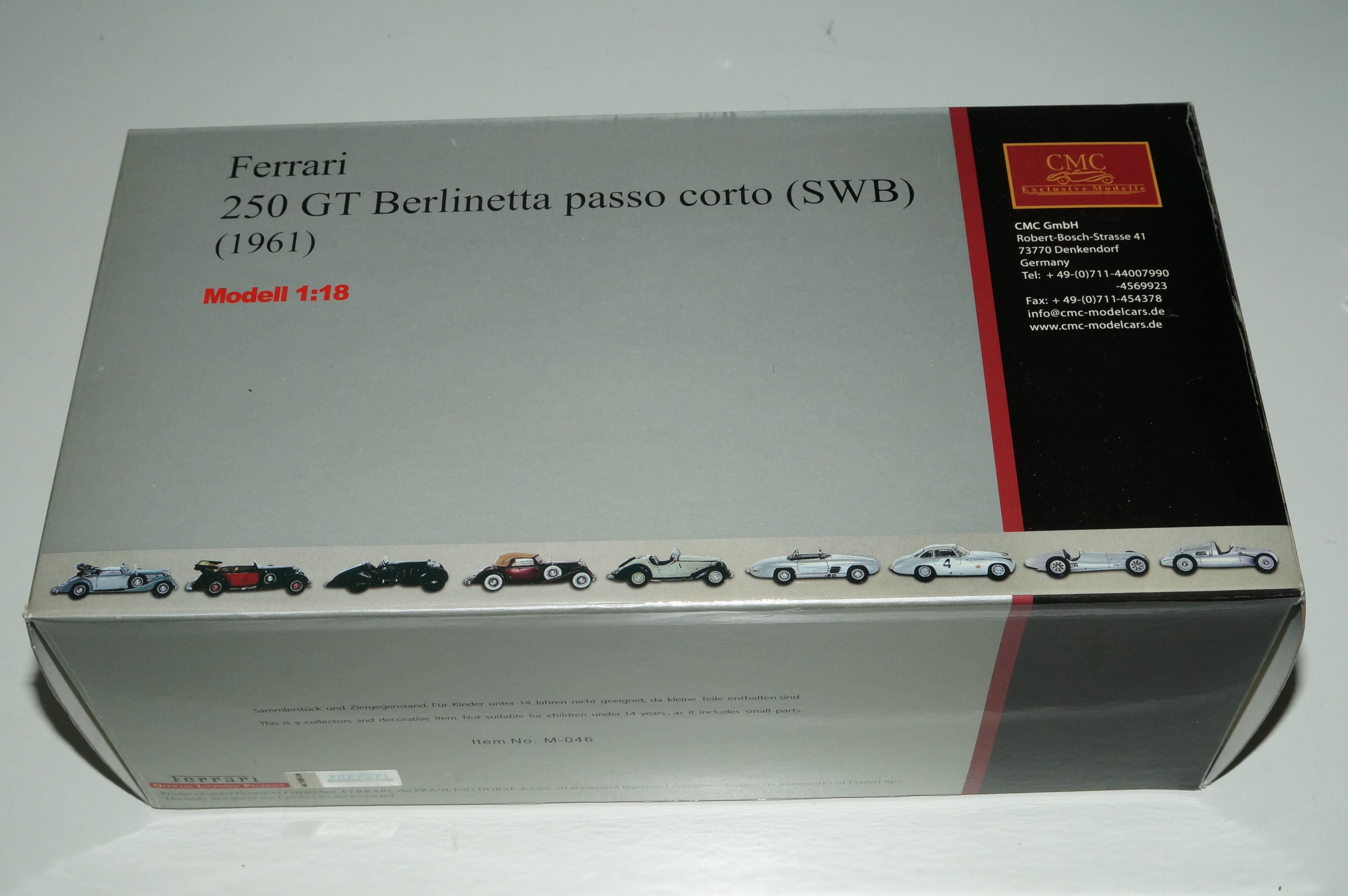 Ferrari 250 GT Berlinetta passo corto ROT CMC M-046 aus Vorbesitz