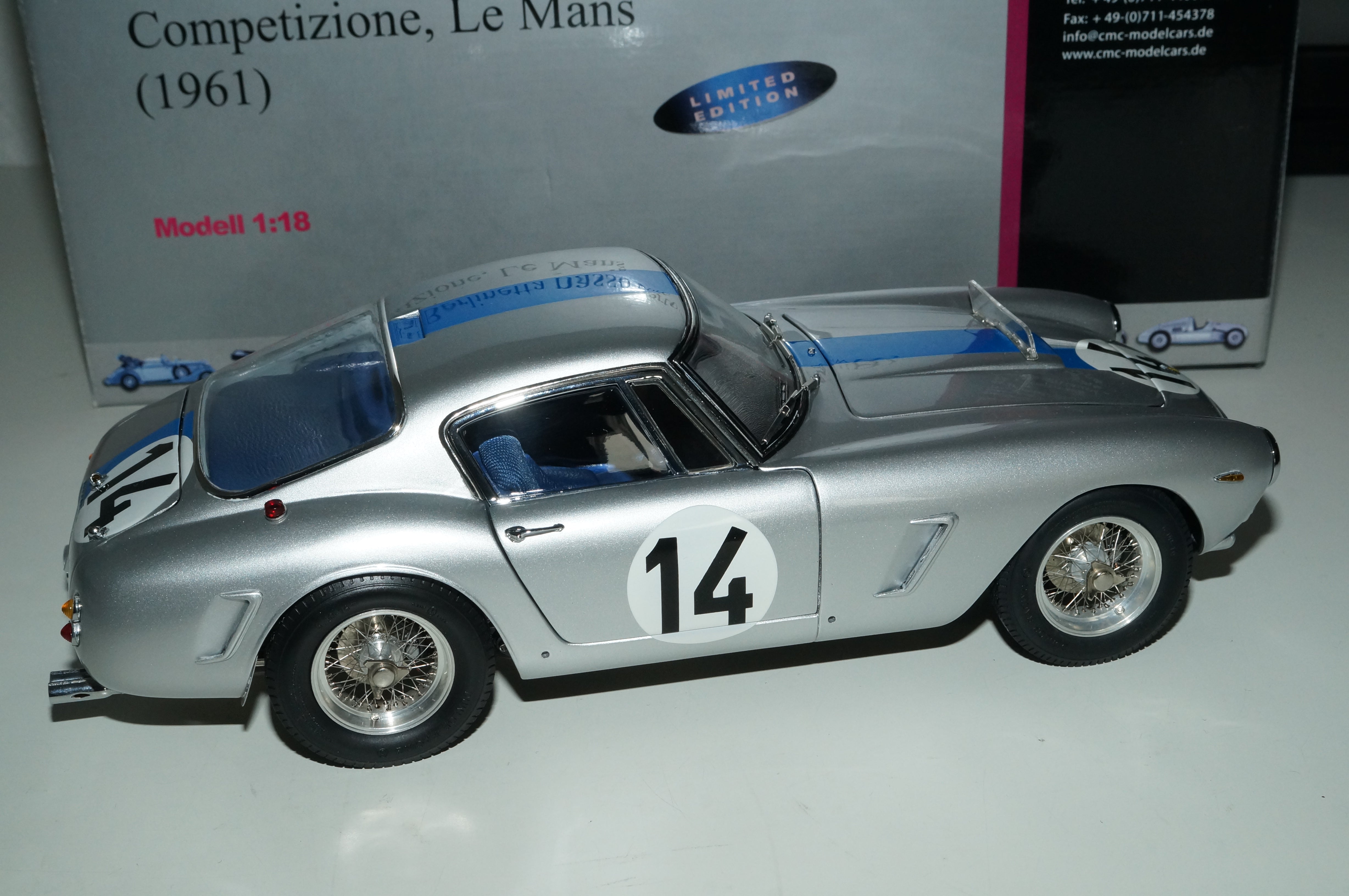 Ferrari 250 GT SWB Competizione #14  24H Le Mans 1961 CMC M-079 aus Vorbesitz