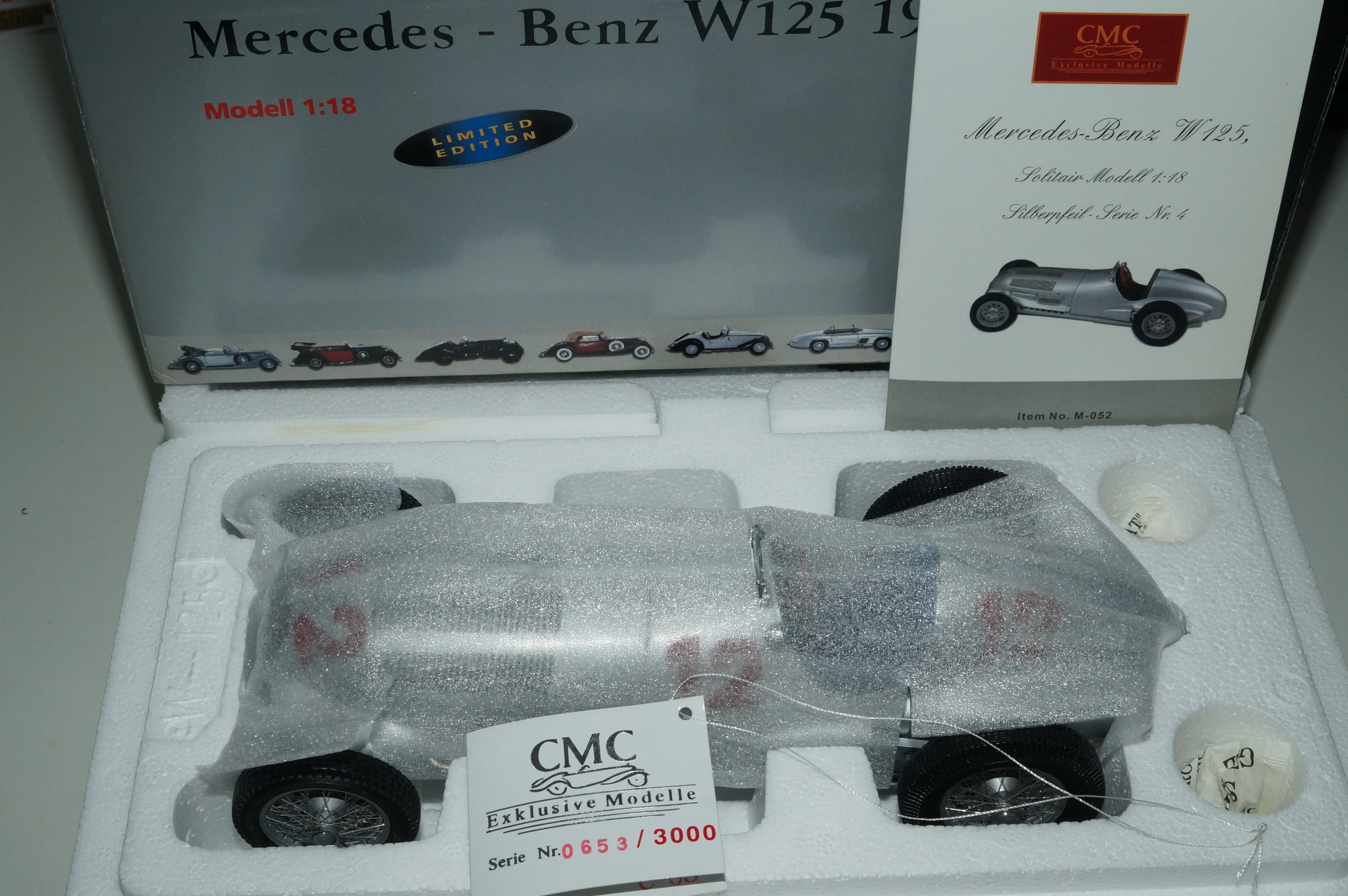 Mercedes-Benz W125 #12 R. Caracciola CMC M-052 LE 3.000 aus Vorbesitz