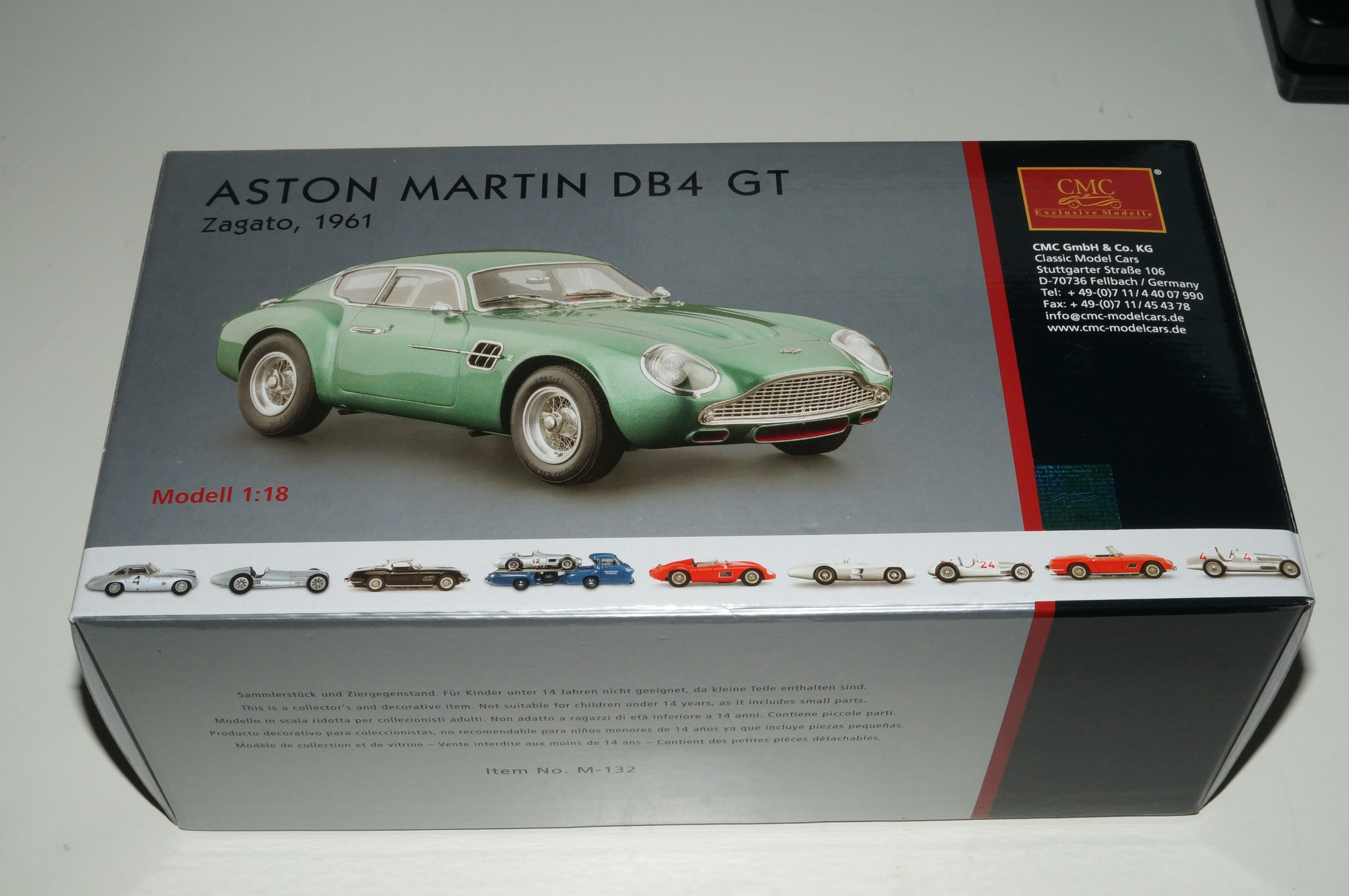 Aston Martin DB4 GT Zagato CMC M-132 -pre-owned
