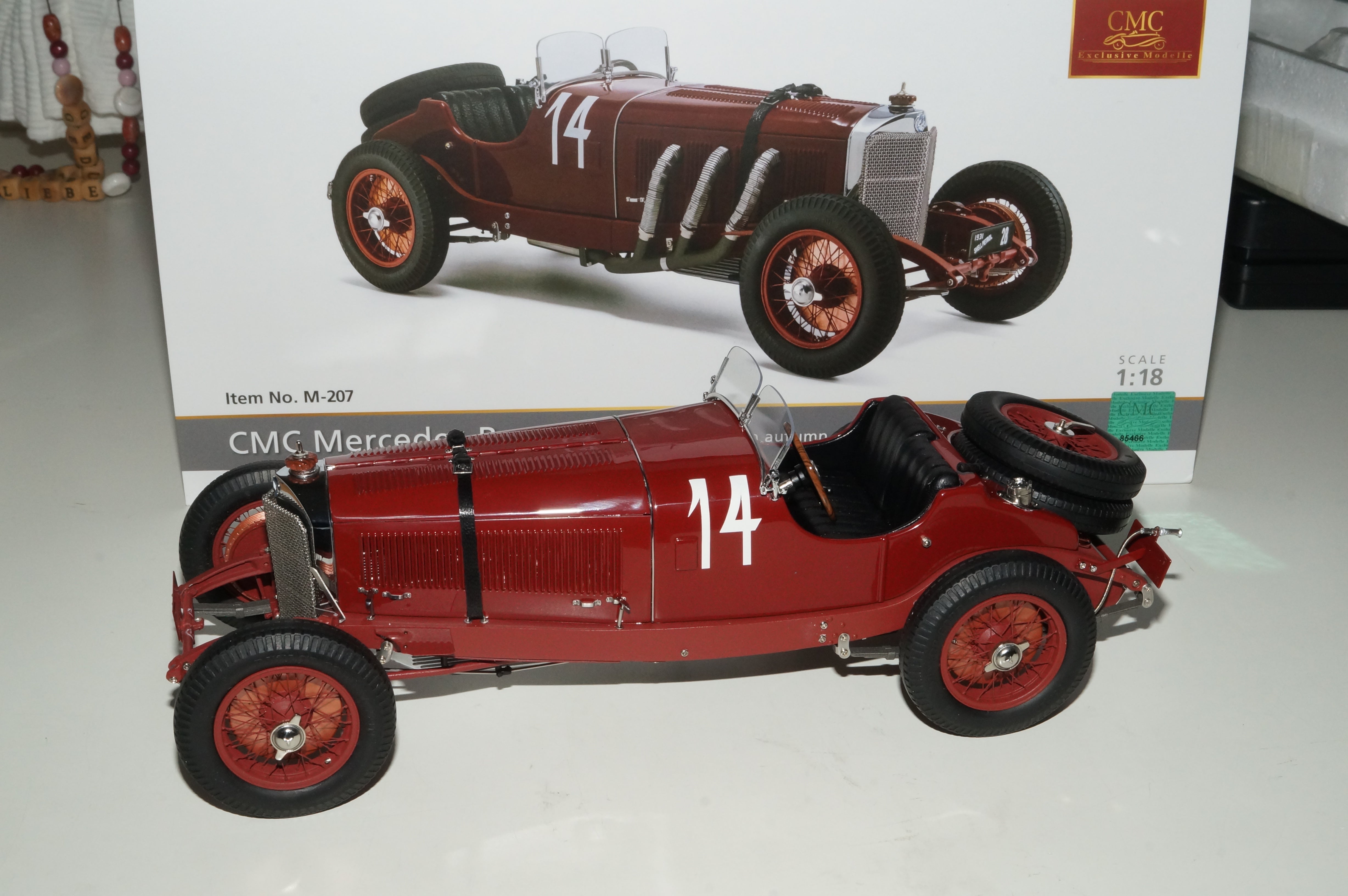 Mercedes-Benz SSK 1928-1930 red Carlos Zatuszek #14 CMC M-207 -pre-owned