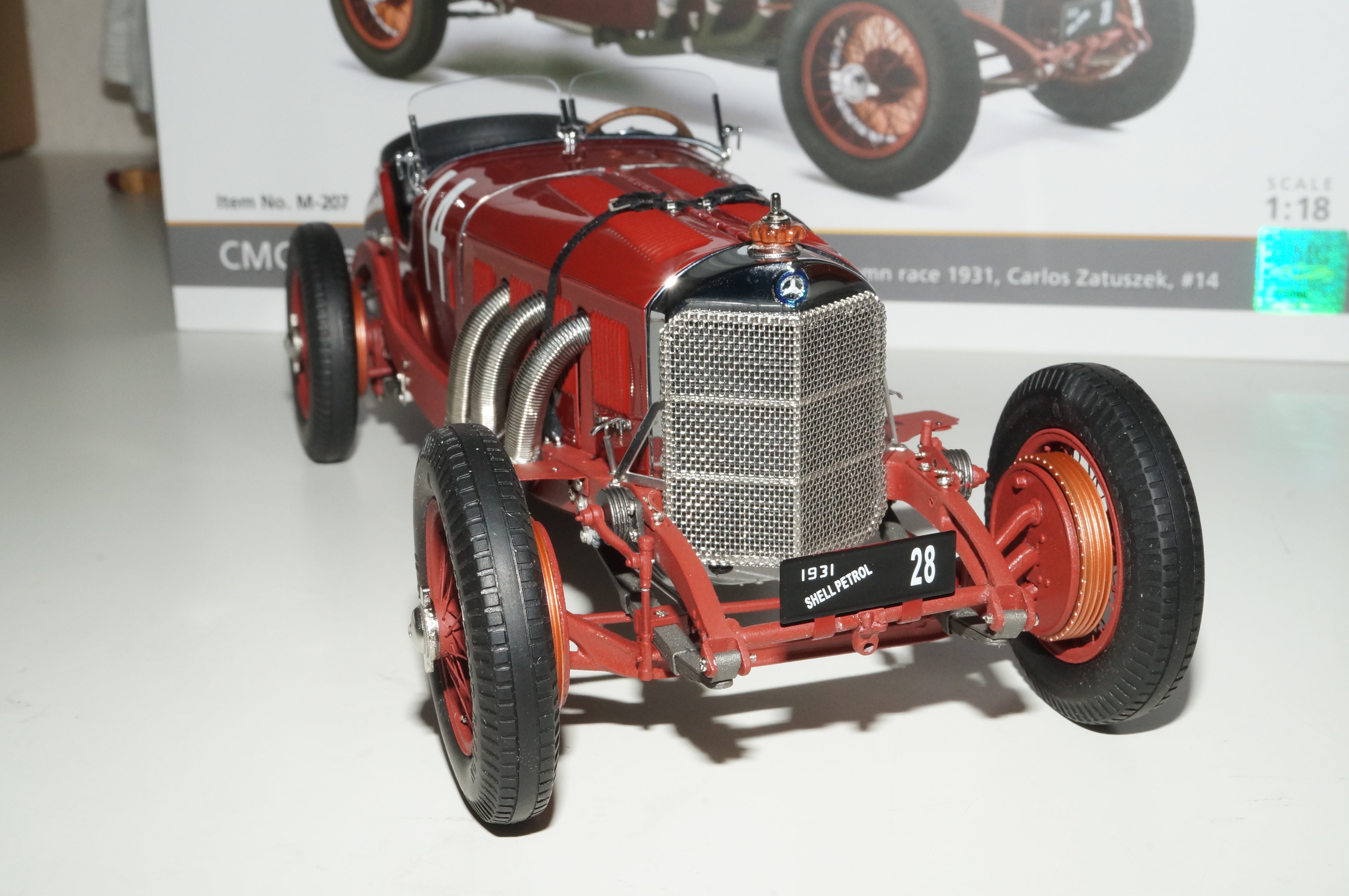 Mercedes-Benz SSK 1928-1930 red Carlos Zatuszek #14 CMC M-207 -pre-owned