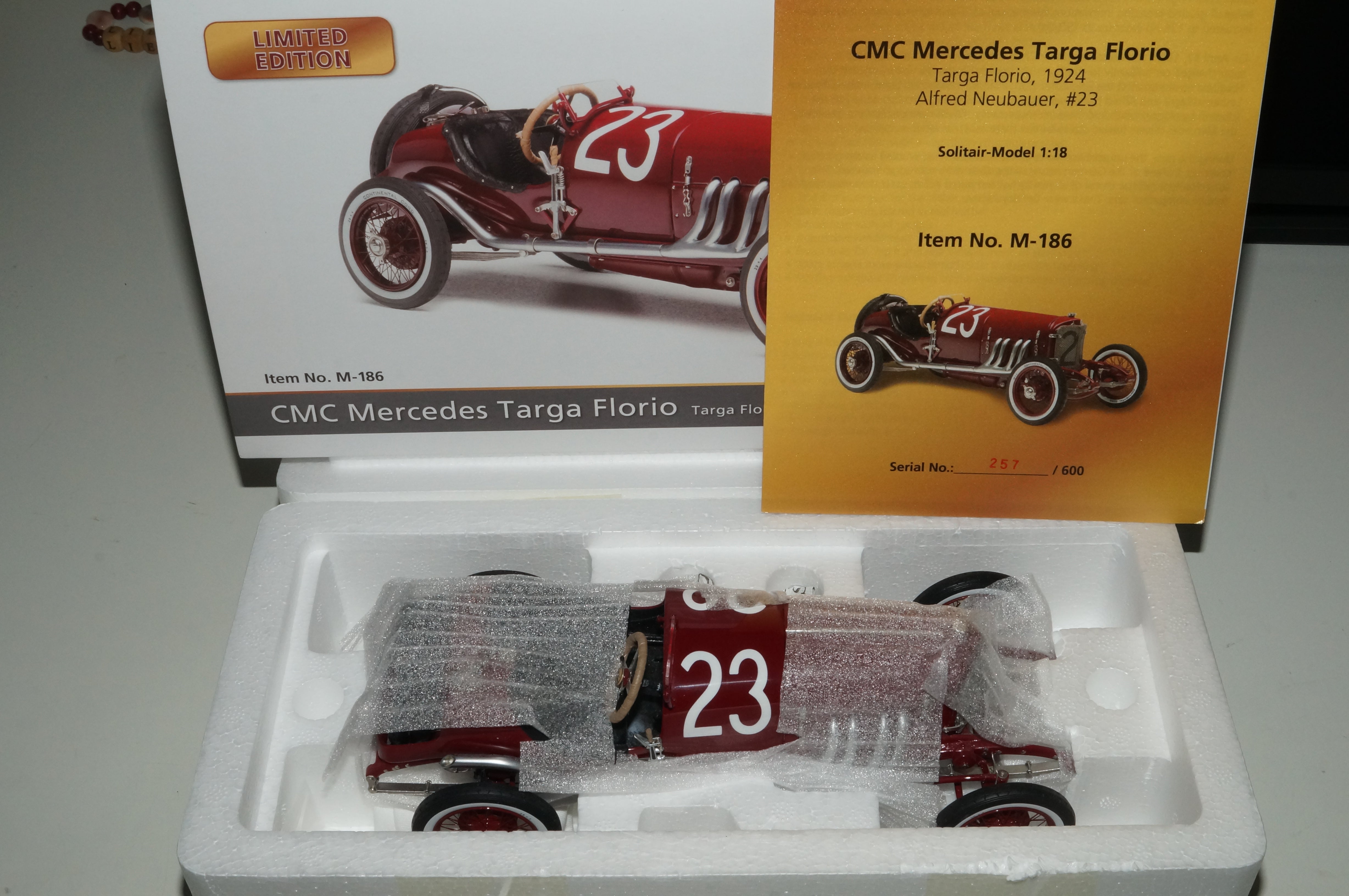 Mercedes Targa Florio 1924 Alfred Neubauer / Ernst Hemminger CMC M-186 LE 600 -pre-owned