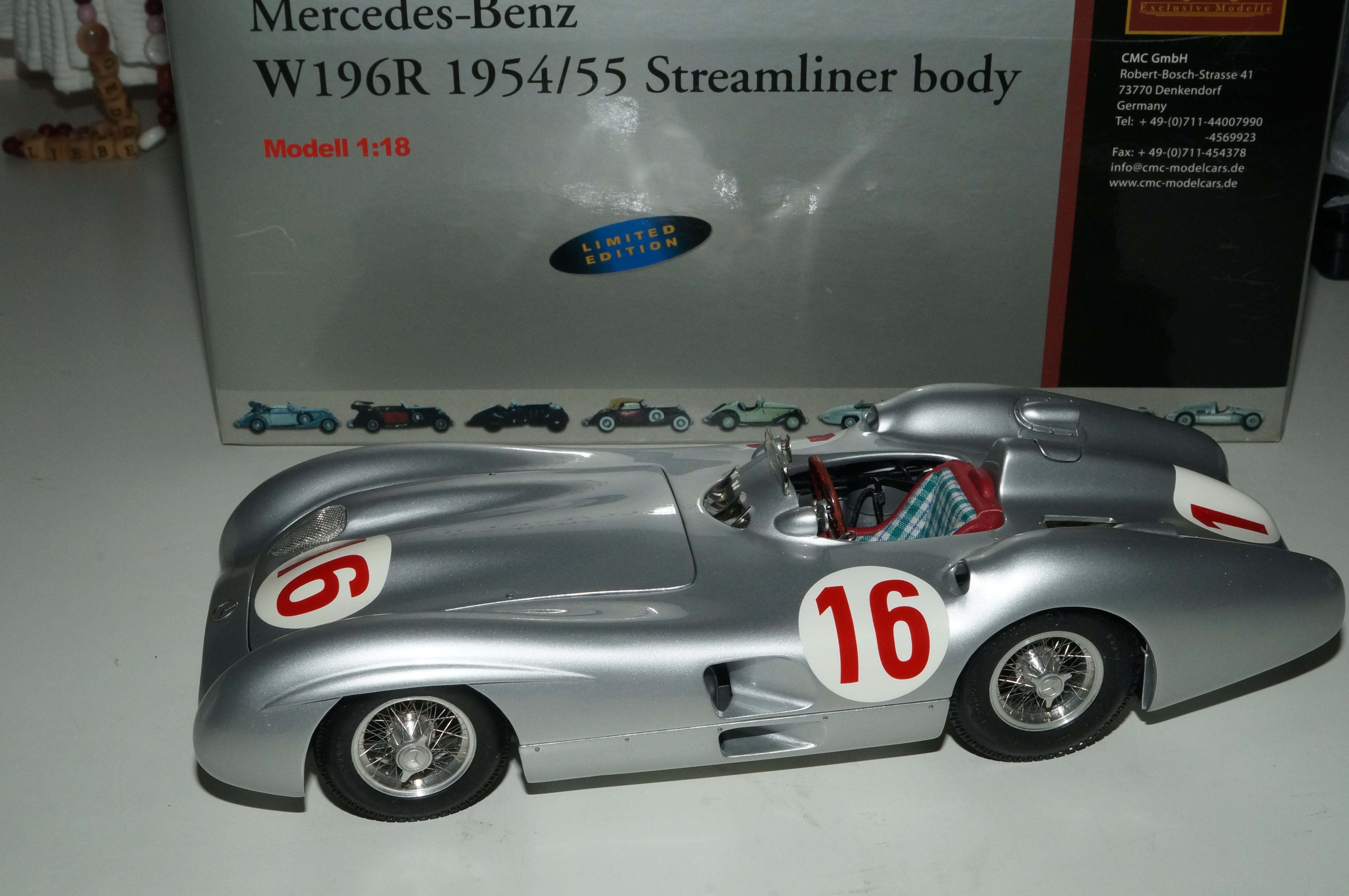 Mercedes-Benz W196R #16 Stirling MOSS CMC M-057 LE 4.000 Stück -pre-owned
