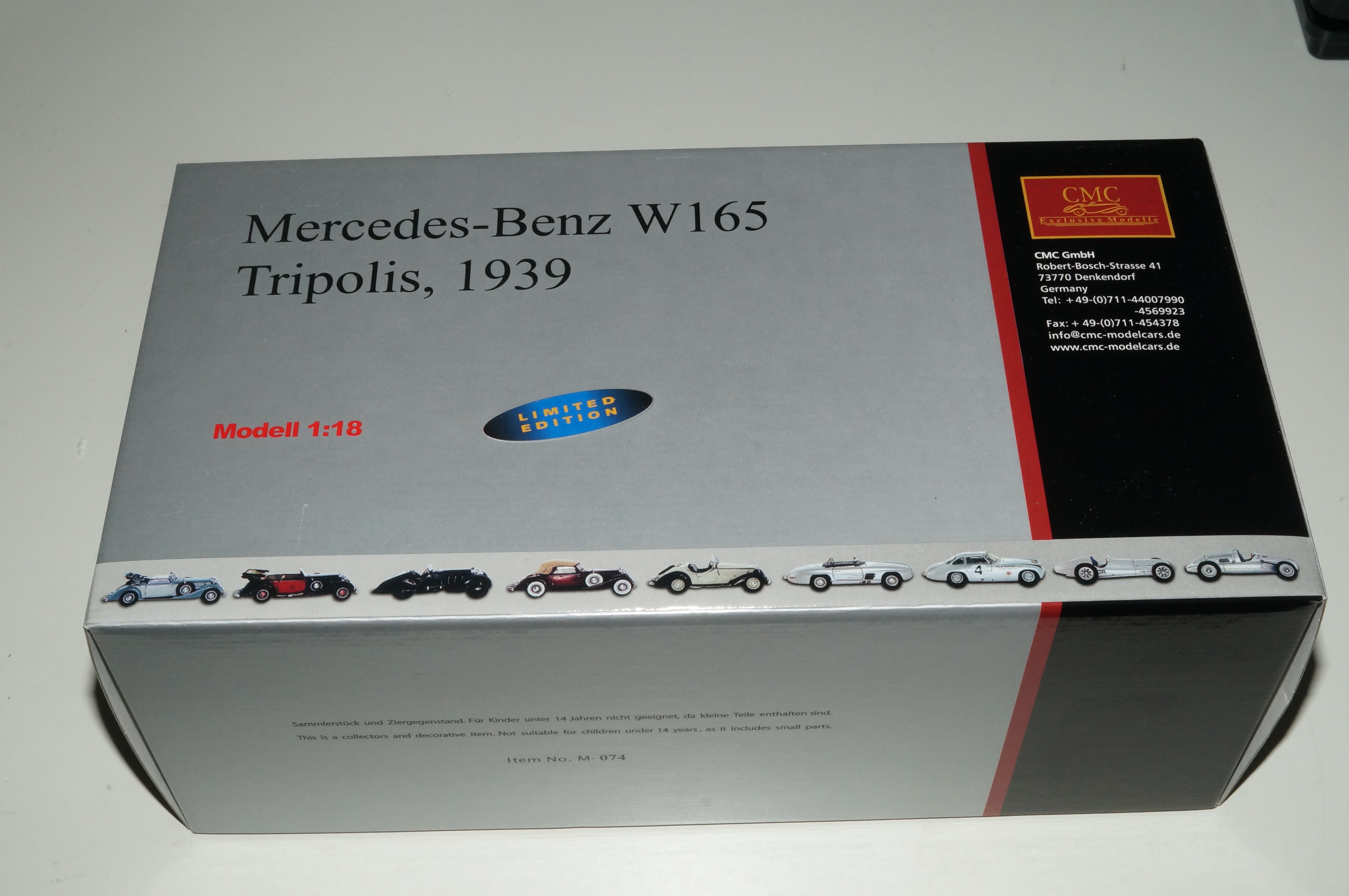 Mercedes-Benz W165 #24 Tripolis CMC M-074 LE 5.000 Stück -pre-owned