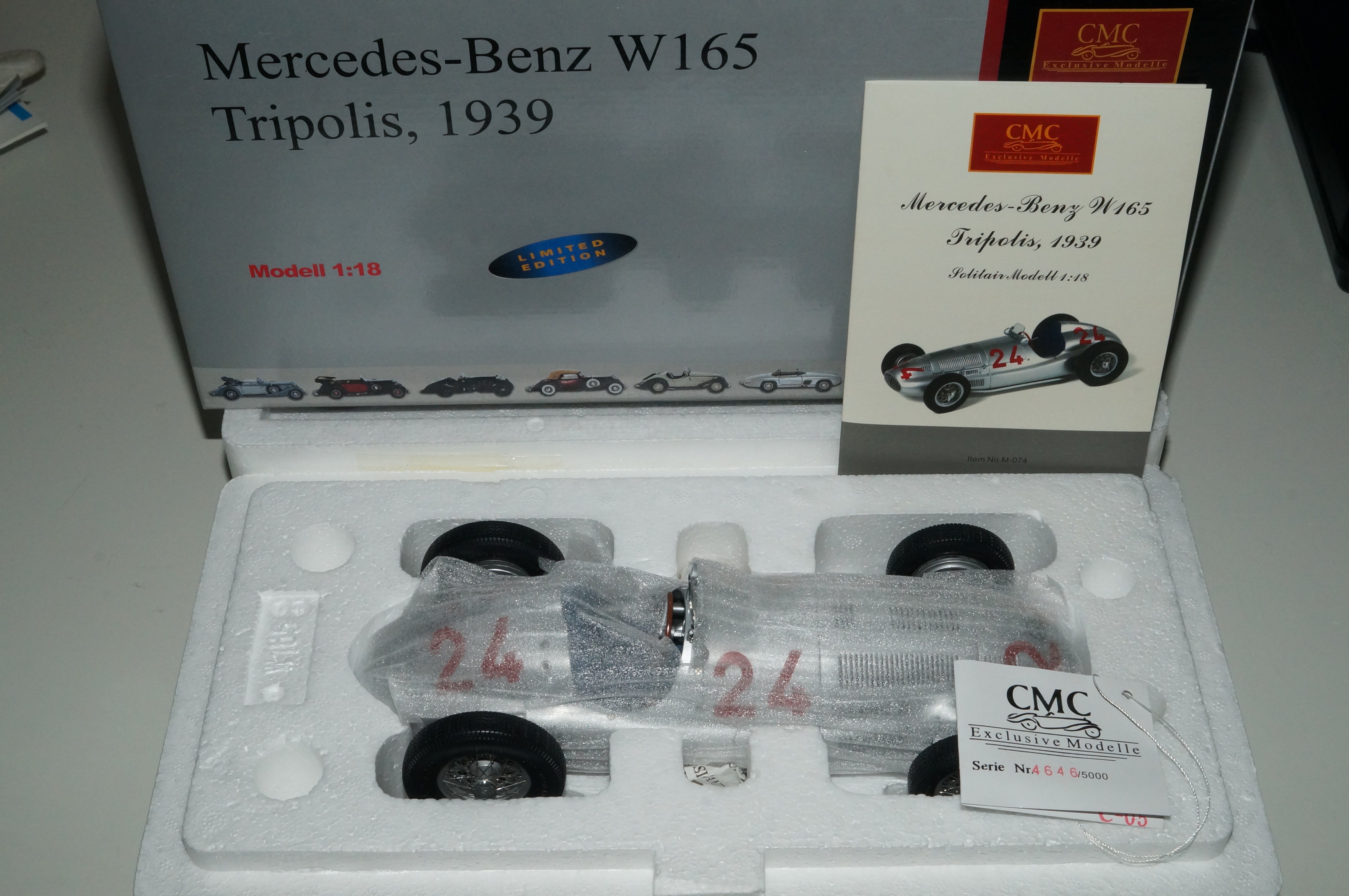 Mercedes-Benz W165 #24 Tripolis CMC M-074 LE 5.000 Stück -pre-owned