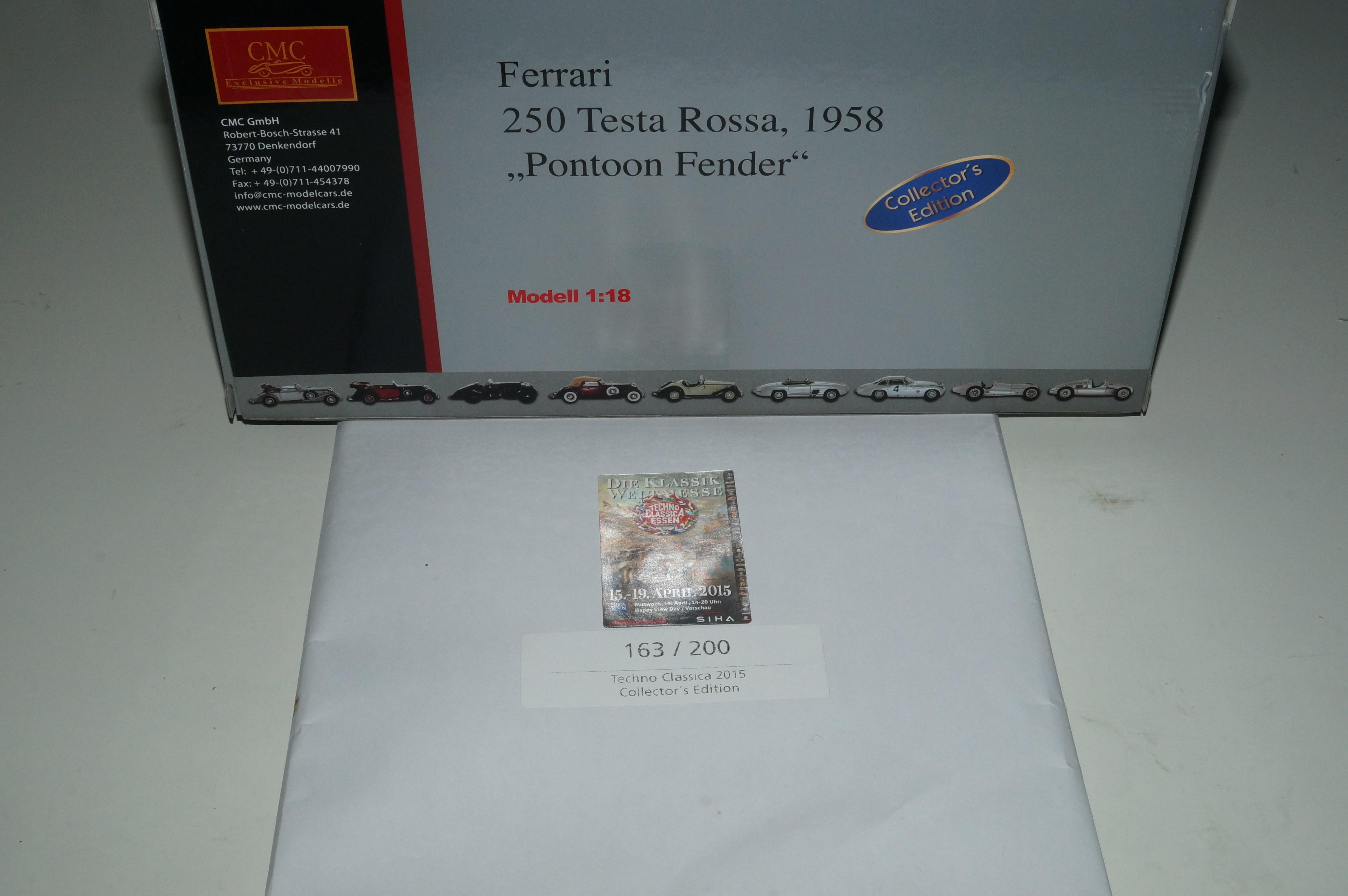 Ferrari 250 Testa Rossa special edition Techno Classica 2015 CMC M-071A L.E. 200 Stück -pre-owned-