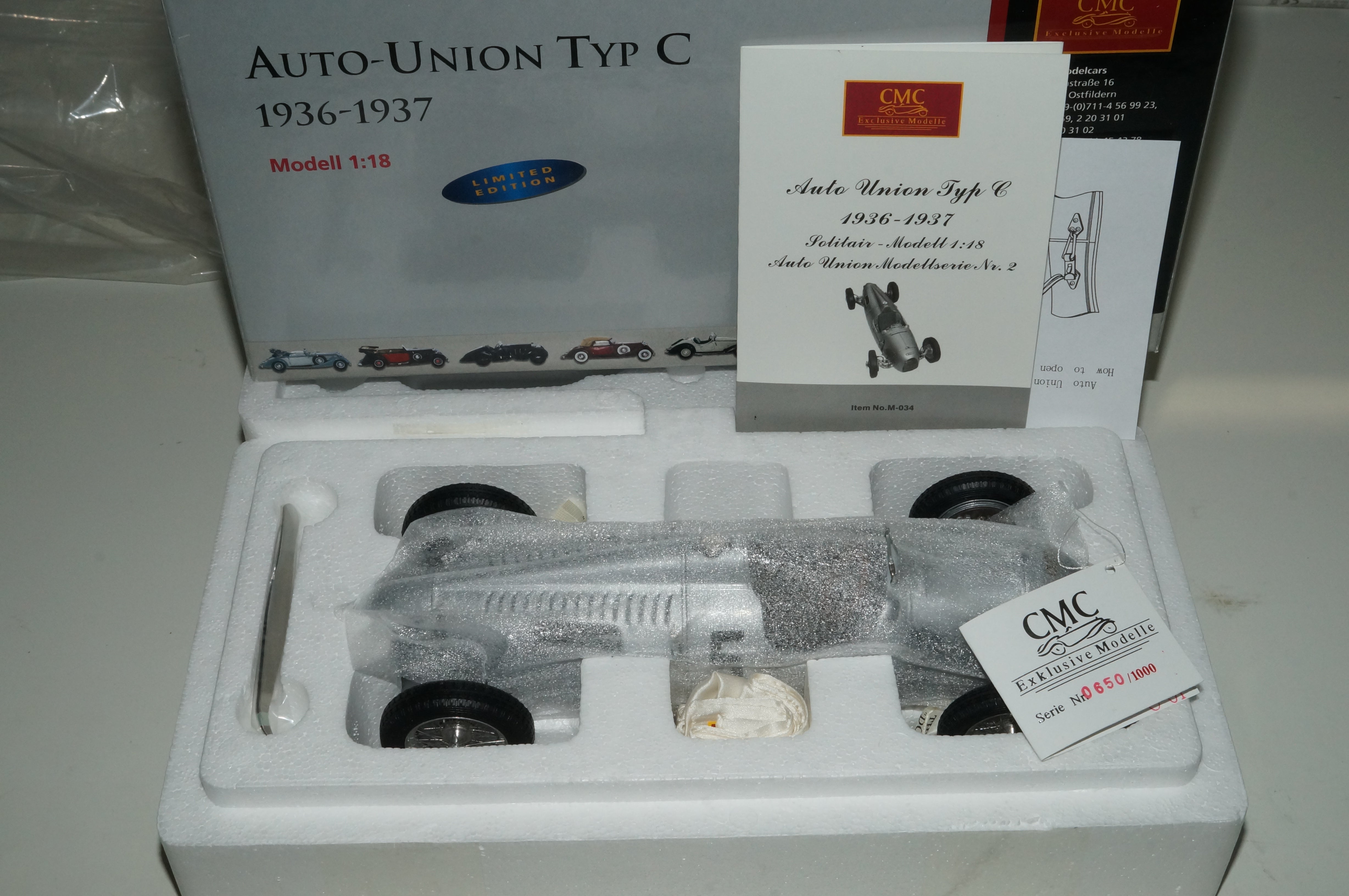 Auto Union Typ C #5 Bernd ROSEMEYER CMC M-034A -pre-owned-