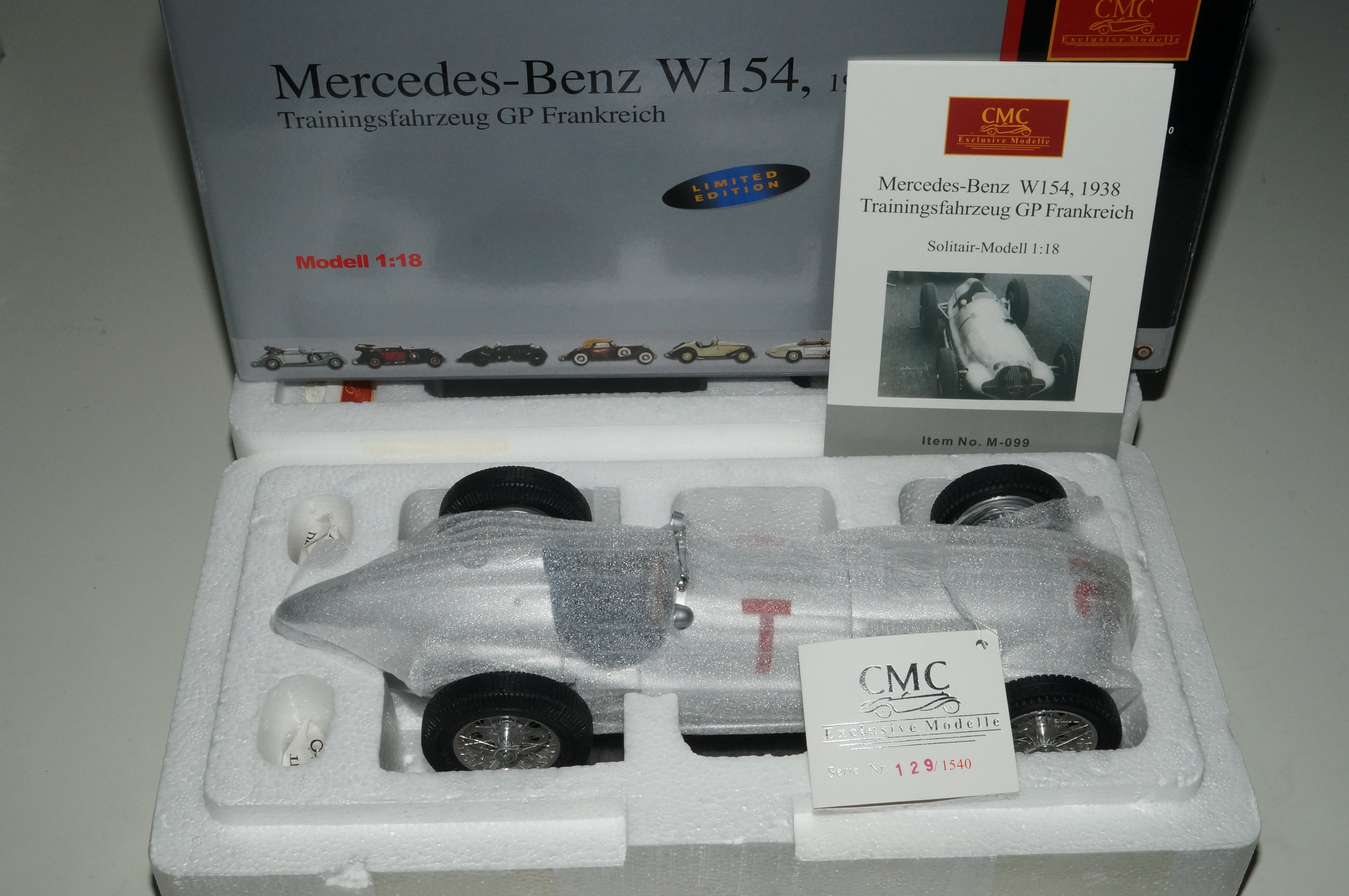 Mercedes-Benz W154 Trainingsfahrzeug CMC M-099 -pre-owned-