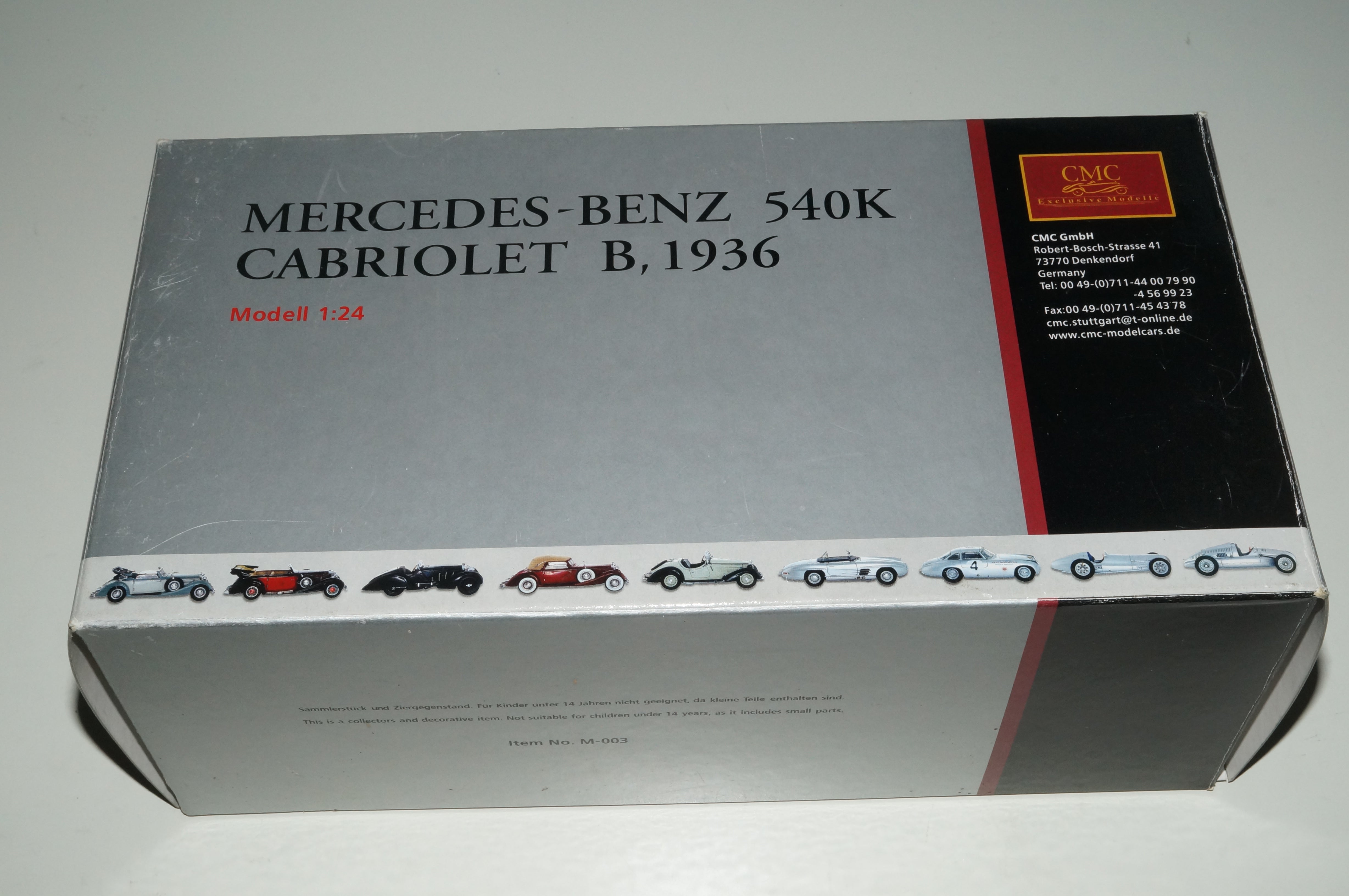 Mercedes-Benz 540K Cabriolet B hellblau/elfenbein CMC M-003B 1/24