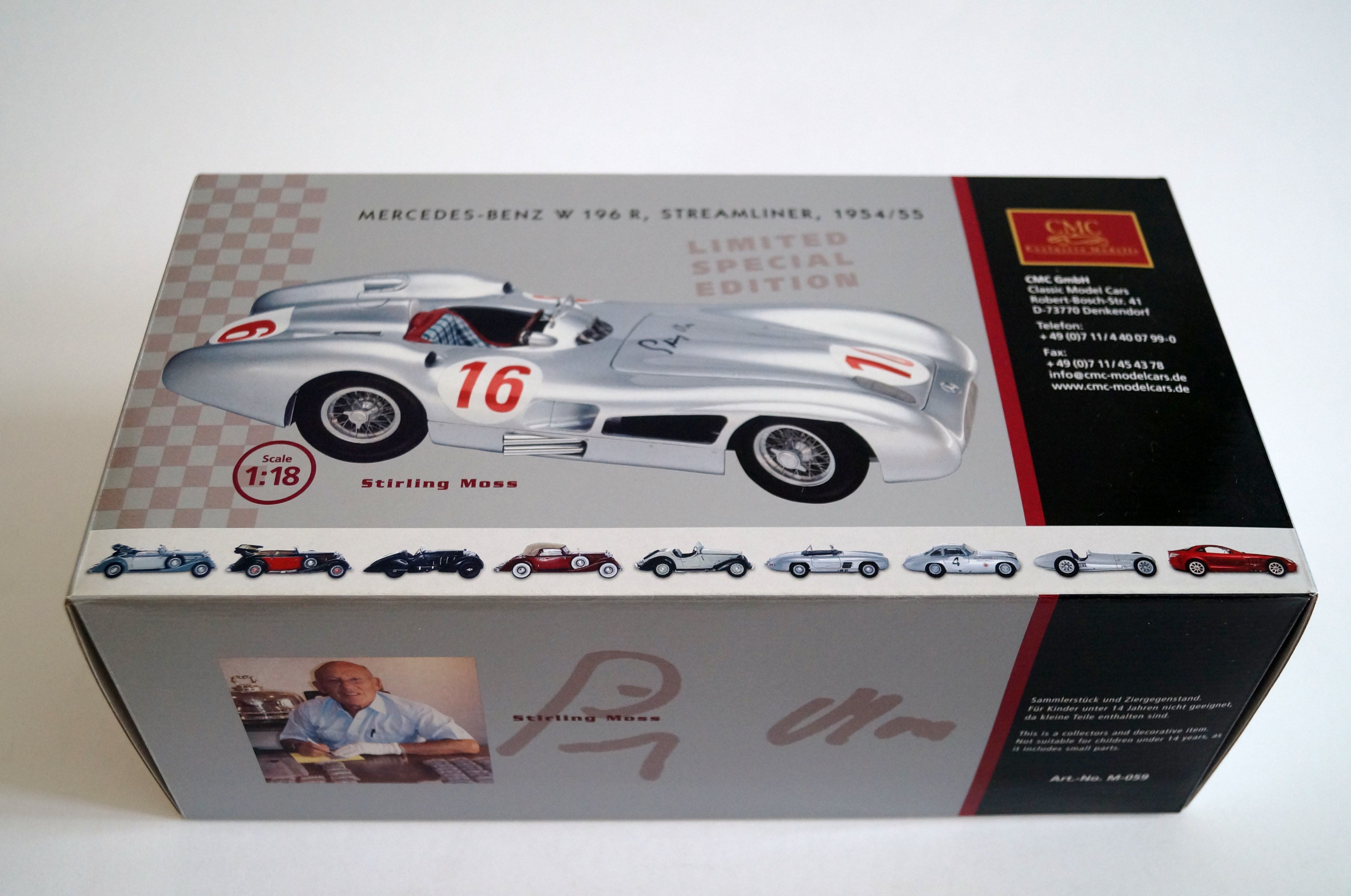 Mercedes-Benz W196R #16 signiert von Stirling Moss, CMC M-059 - aus Vorbesitz