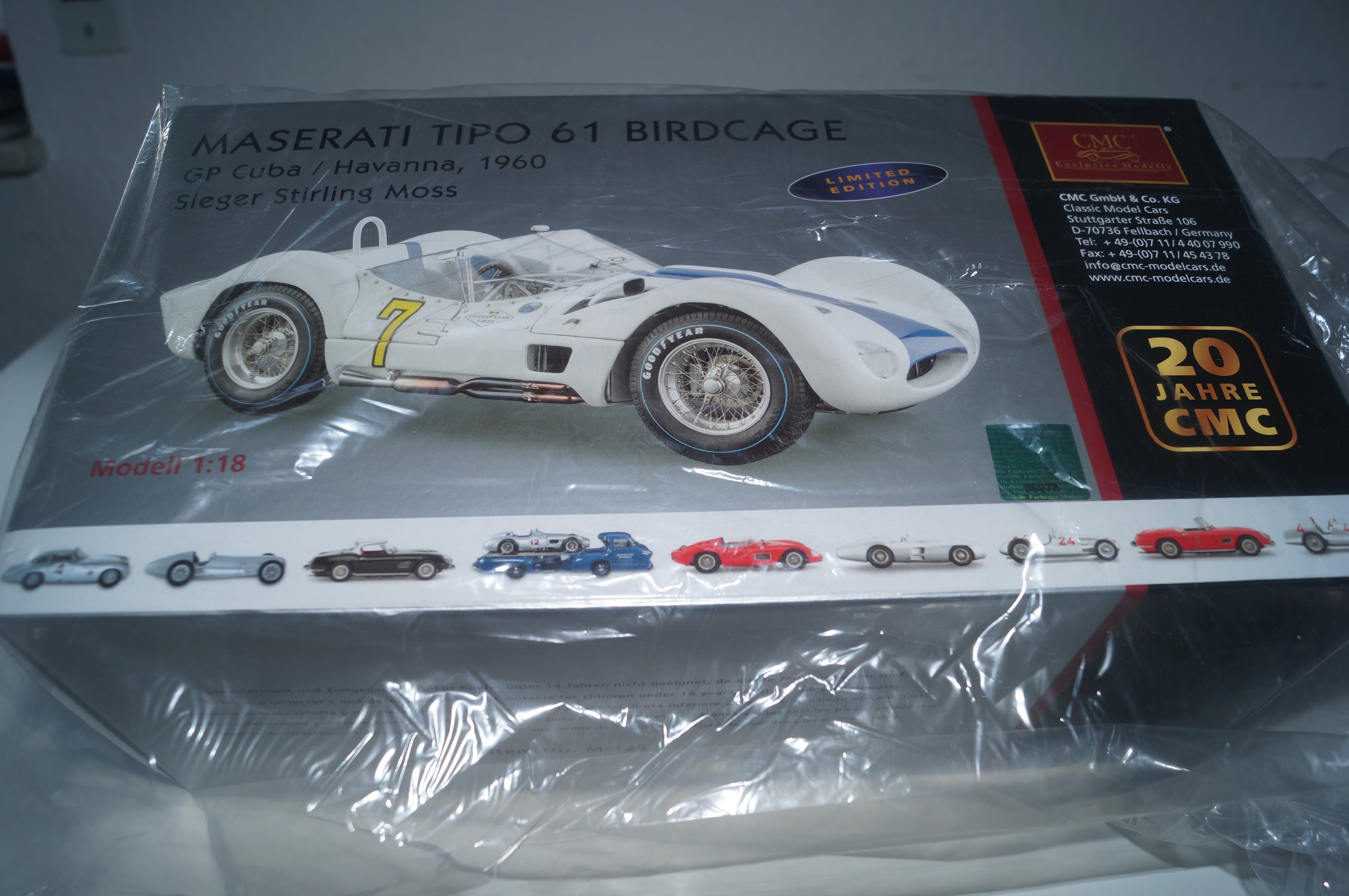 Maserati Tipo 61 Birdcage #7 GP Cuba / Havana, L.E. 1500 Stück CMC M-125