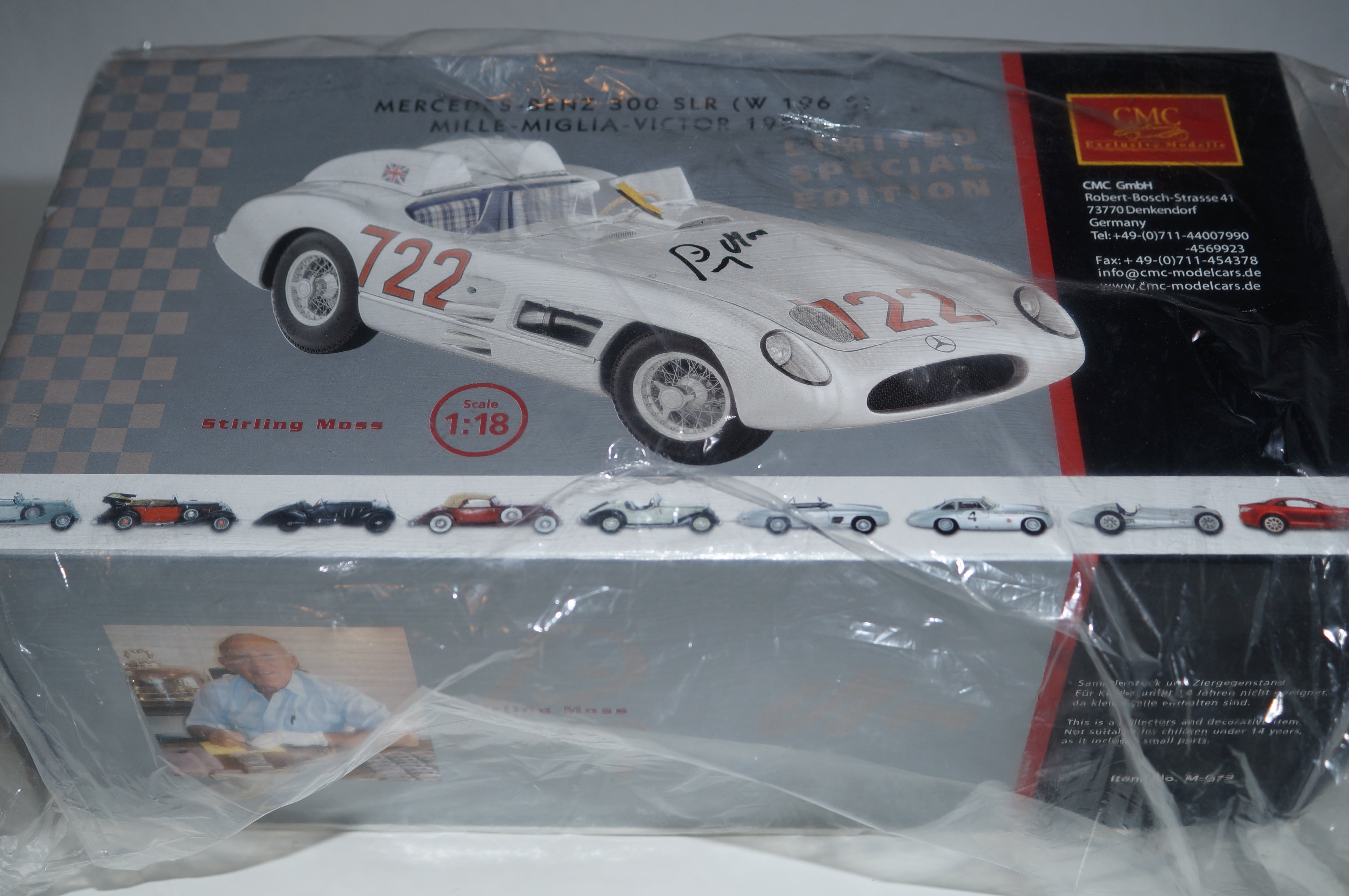 Mercedes-Benz 300 SLR Mille Miglia #722 signiert von S.Moss CMC M-072