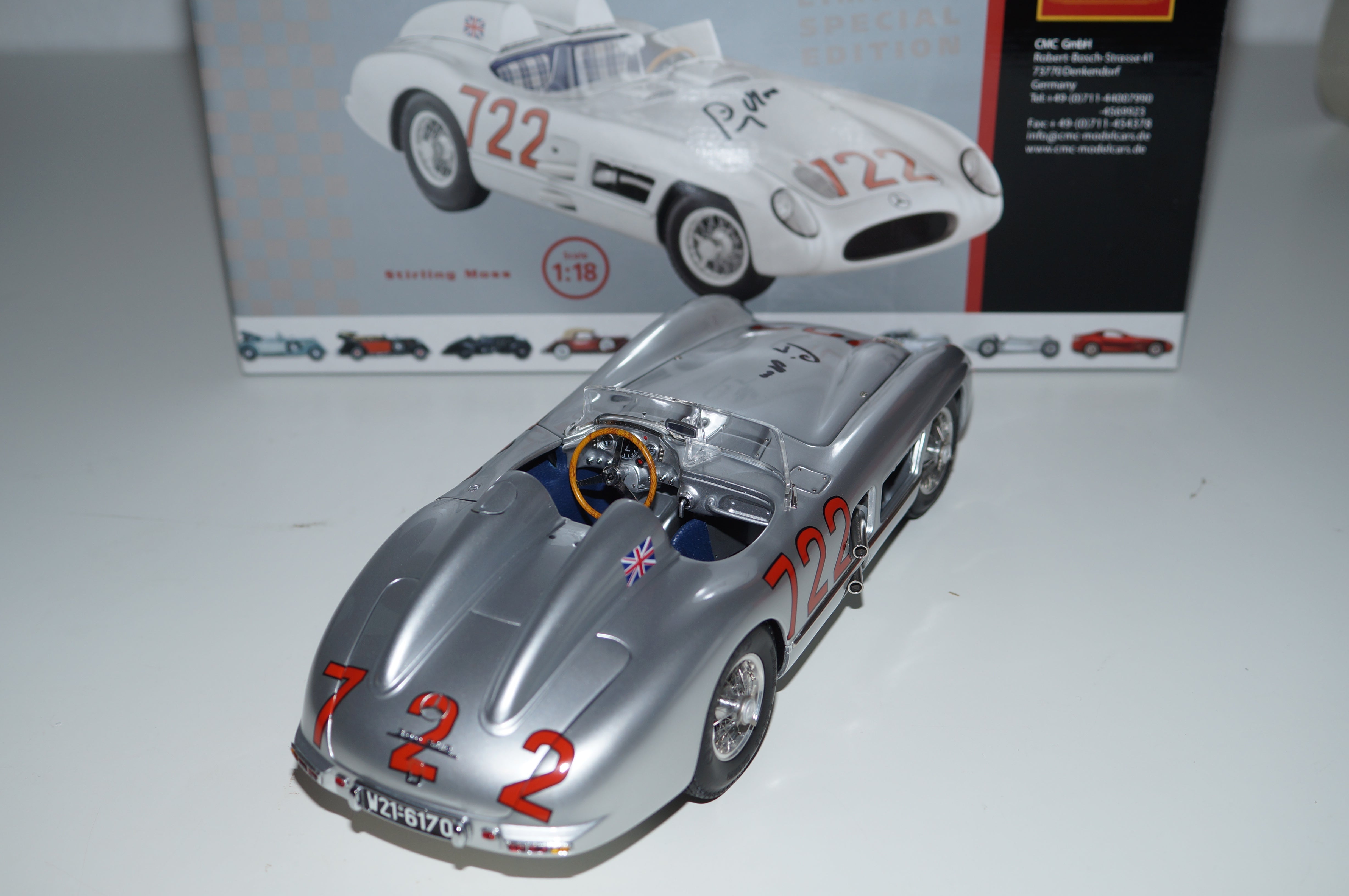 Mercedes-Benz 300 SLR Mille Miglia #722 signiert von S.Moss CMC M-072