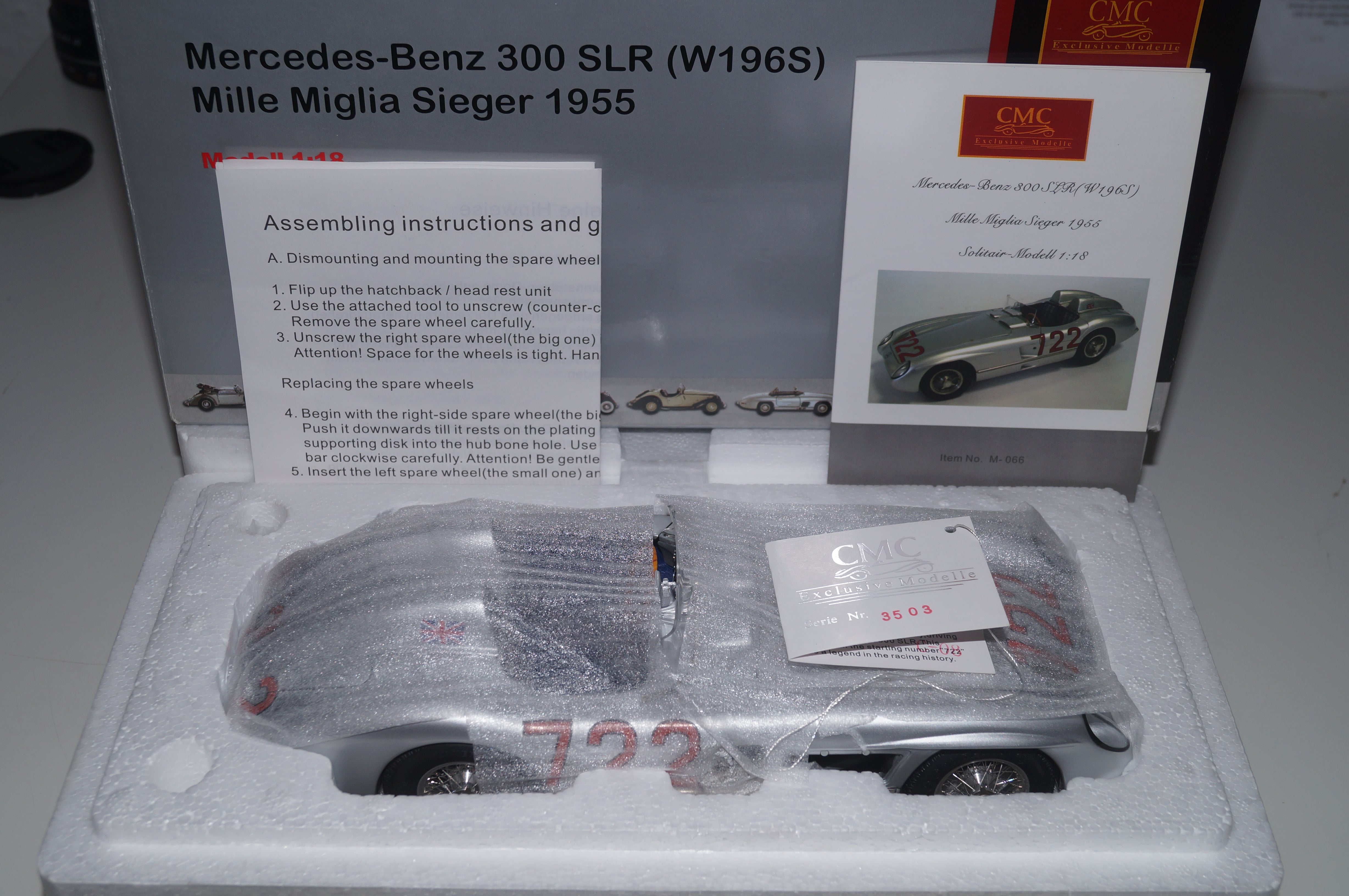 Mercedes-Benz 300 SLR #722 Mille Miglia 1955 CMC M-066