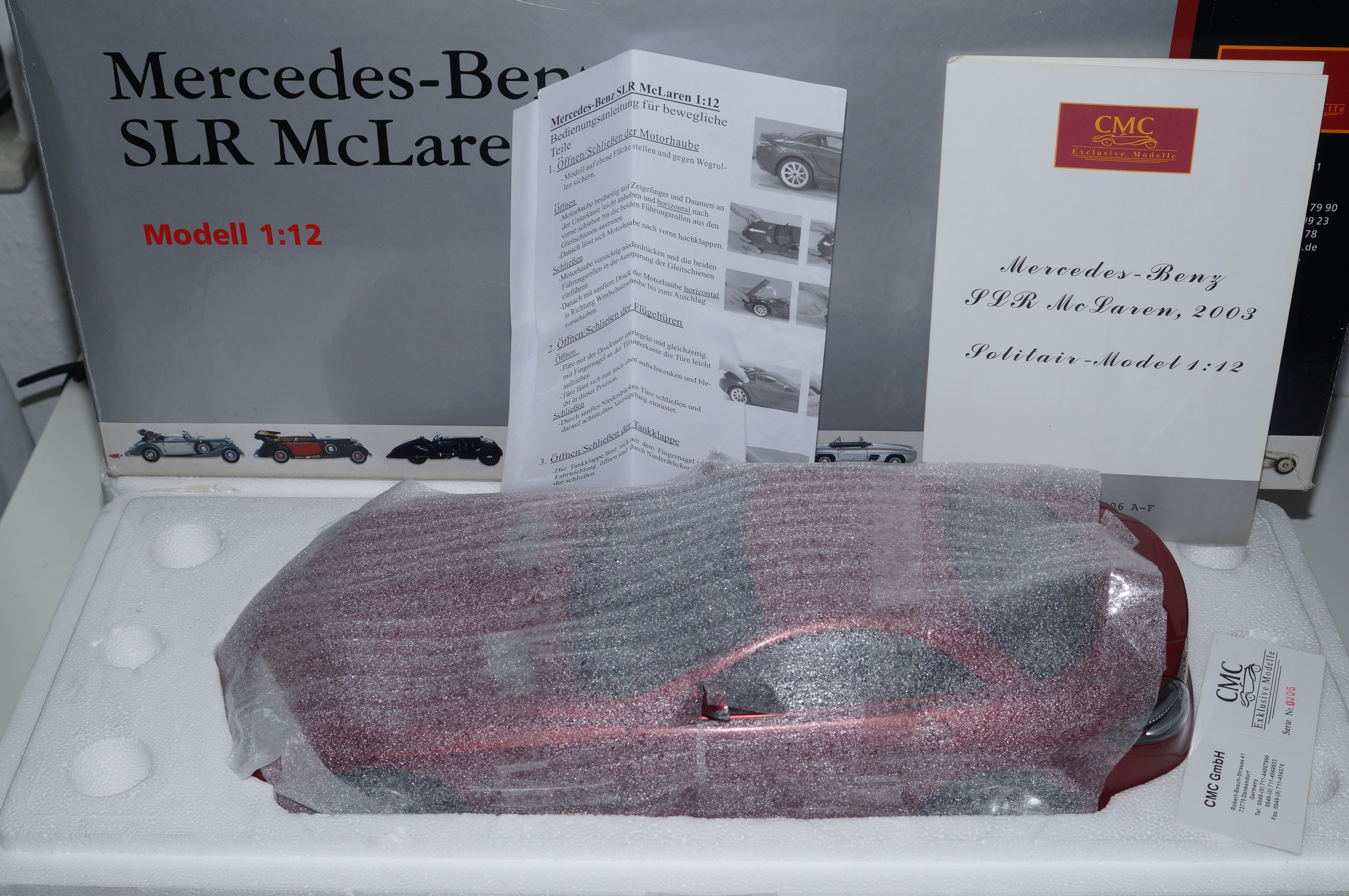 1/12 Mercedes-Benz SLR McLaren 2003 ROT CMC C-006A