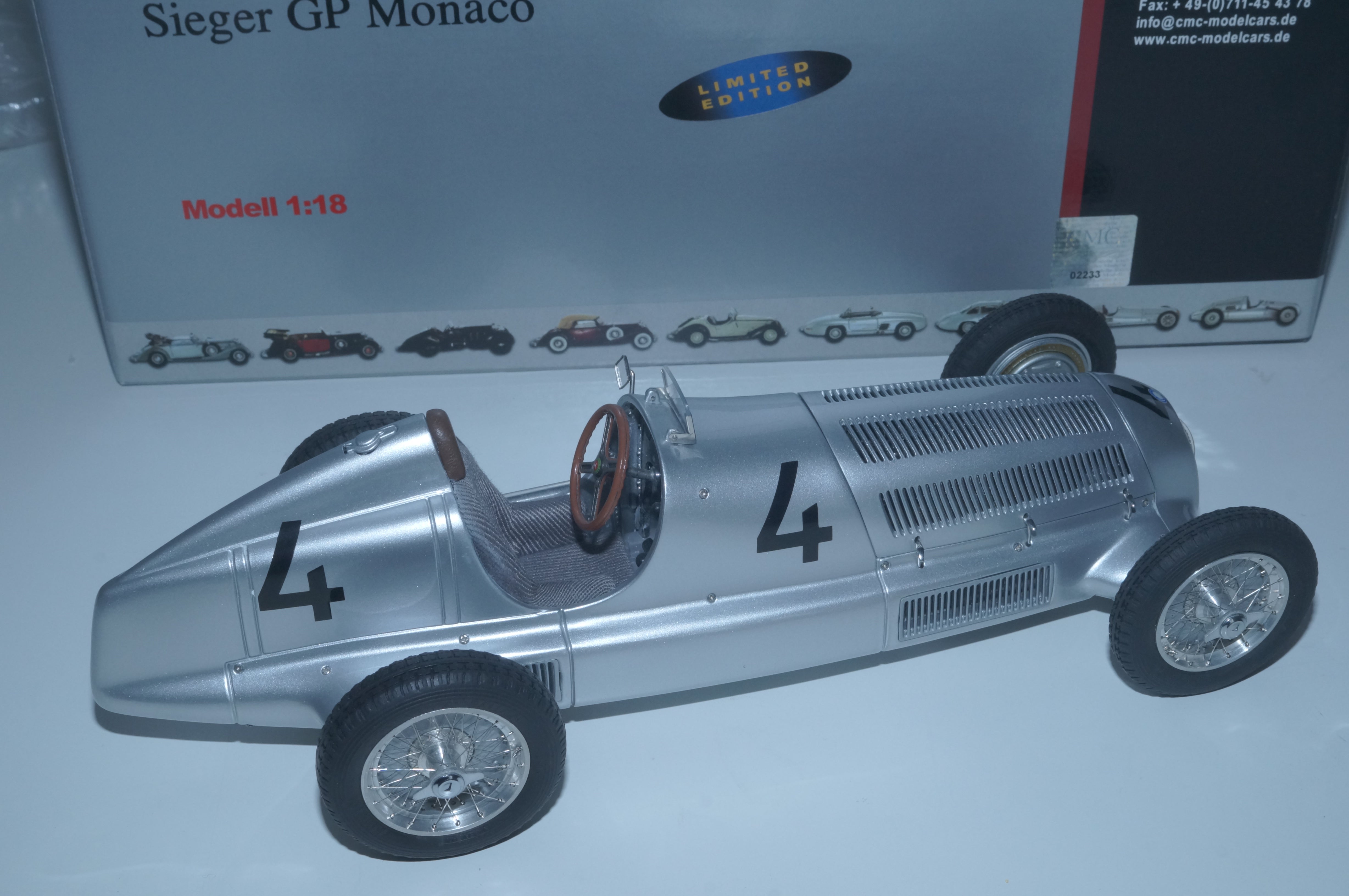Mercedes-Benz W25 #4 Luigi Fagioli CMC M-104 LE RARITÄT BLACK #4