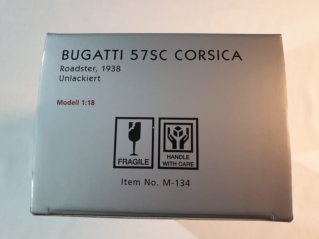 Bugatti 57 SC Corsica Roadster unlackiert CMC M-134 Limited Edition 1000 Stück