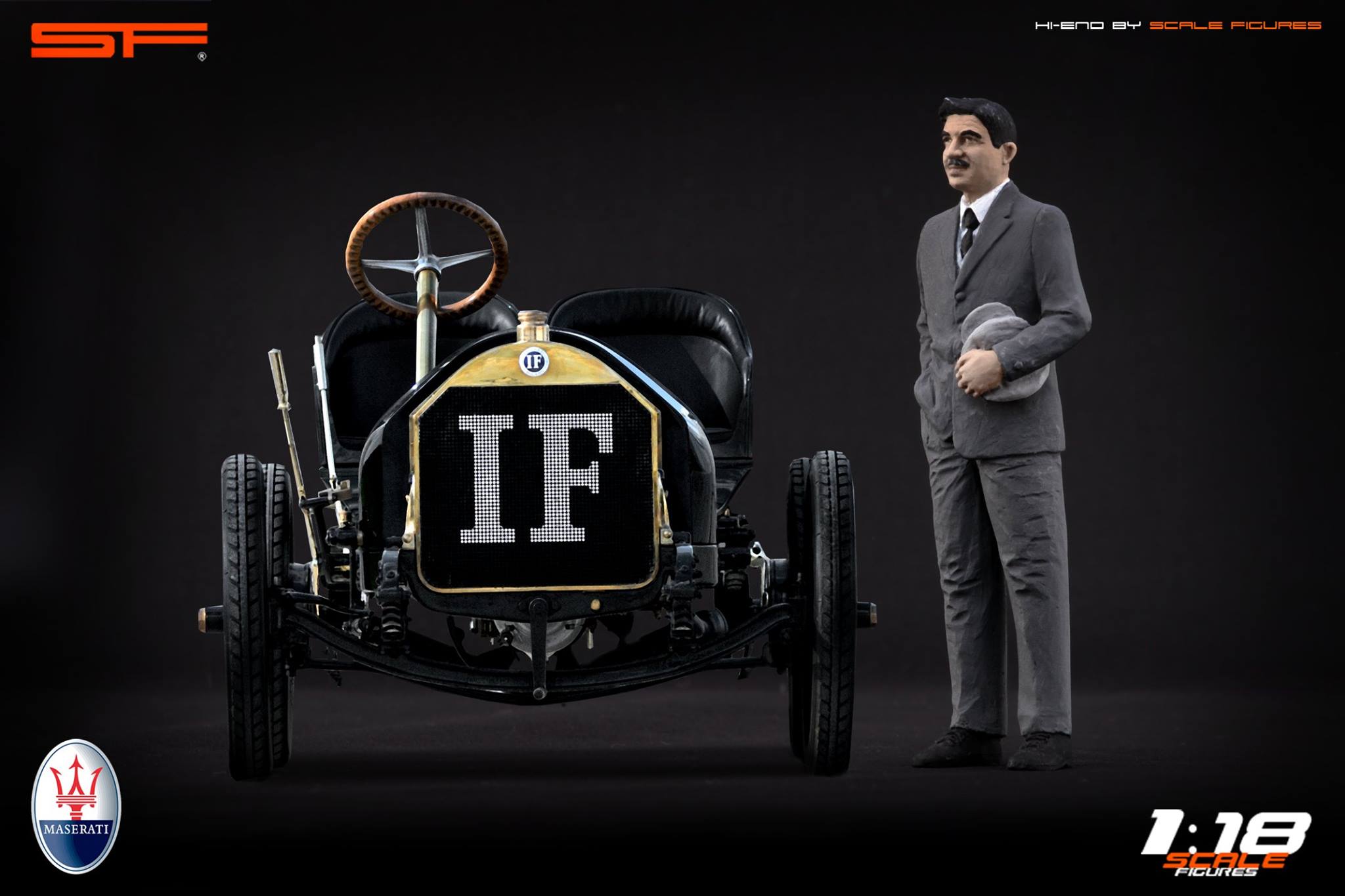 1/18 Konstrukteur ALFIERI MASERATI von SF Scale Figures - Handarbeit -