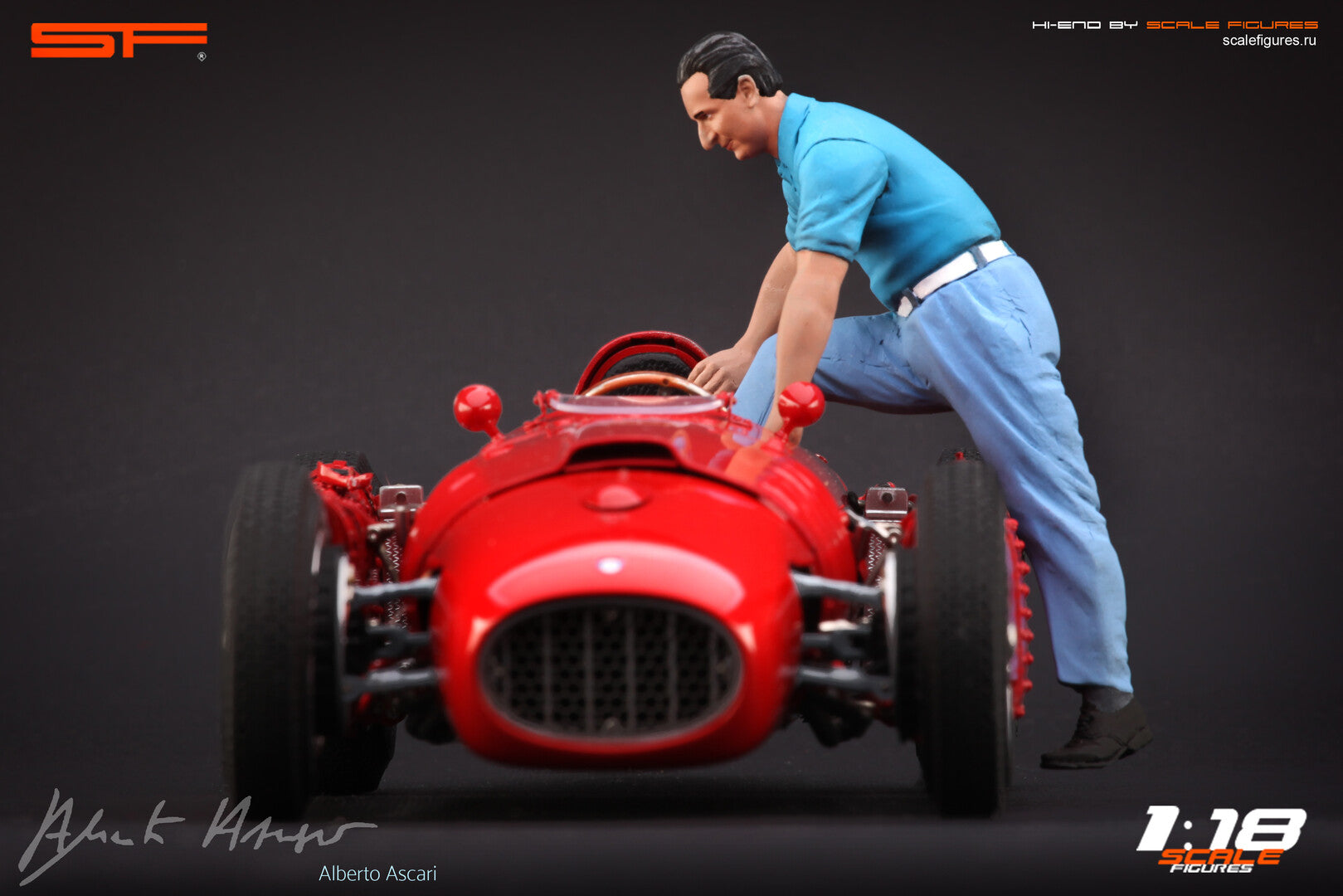 1/18 Ascari Pit Stop von SF Scale Figures - Handarbeit -