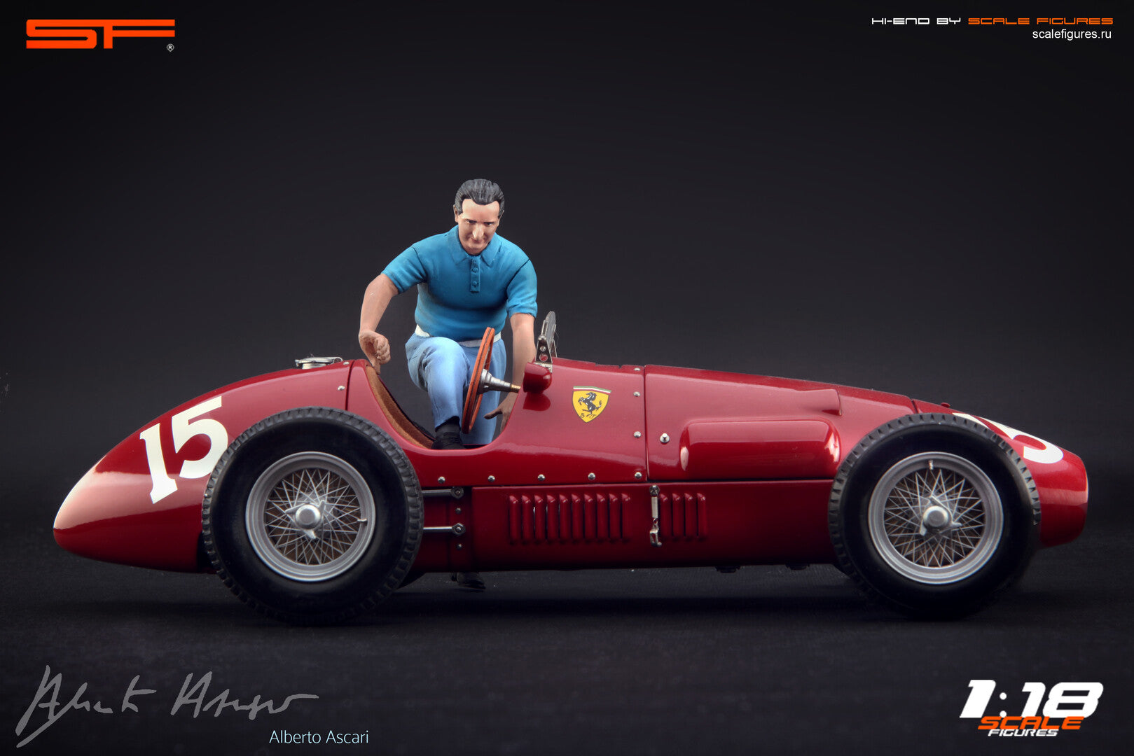1/18 Ascari Pit Stop von SF Scale Figures - Handarbeit -