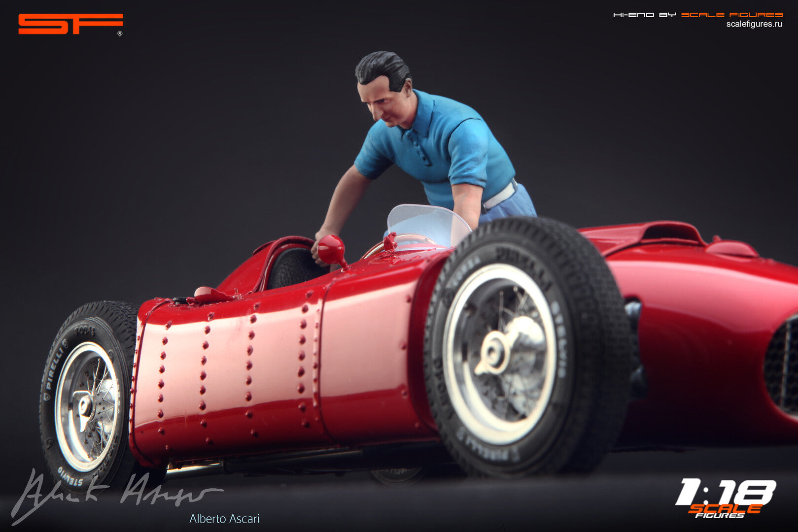 1/18 Ascari Pit Stop von SF Scale Figures - Handarbeit -
