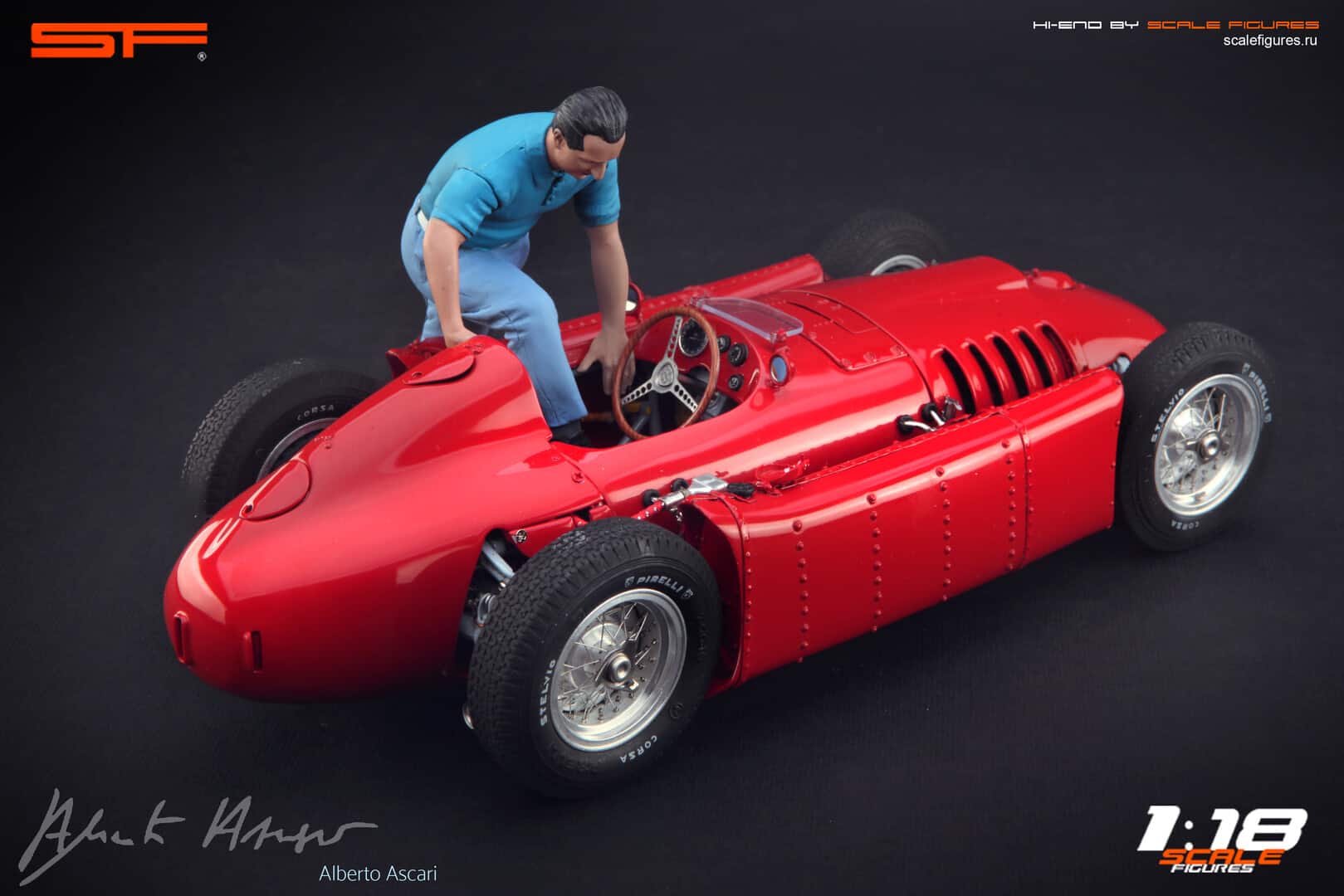 1/18 Ascari Pit Stop von SF Scale Figures - Handarbeit -