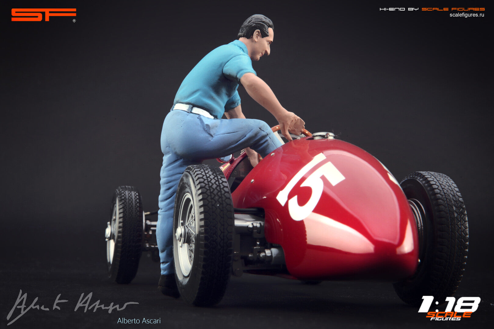 1/18 Ascari Pit Stop von SF Scale Figures - Handarbeit -