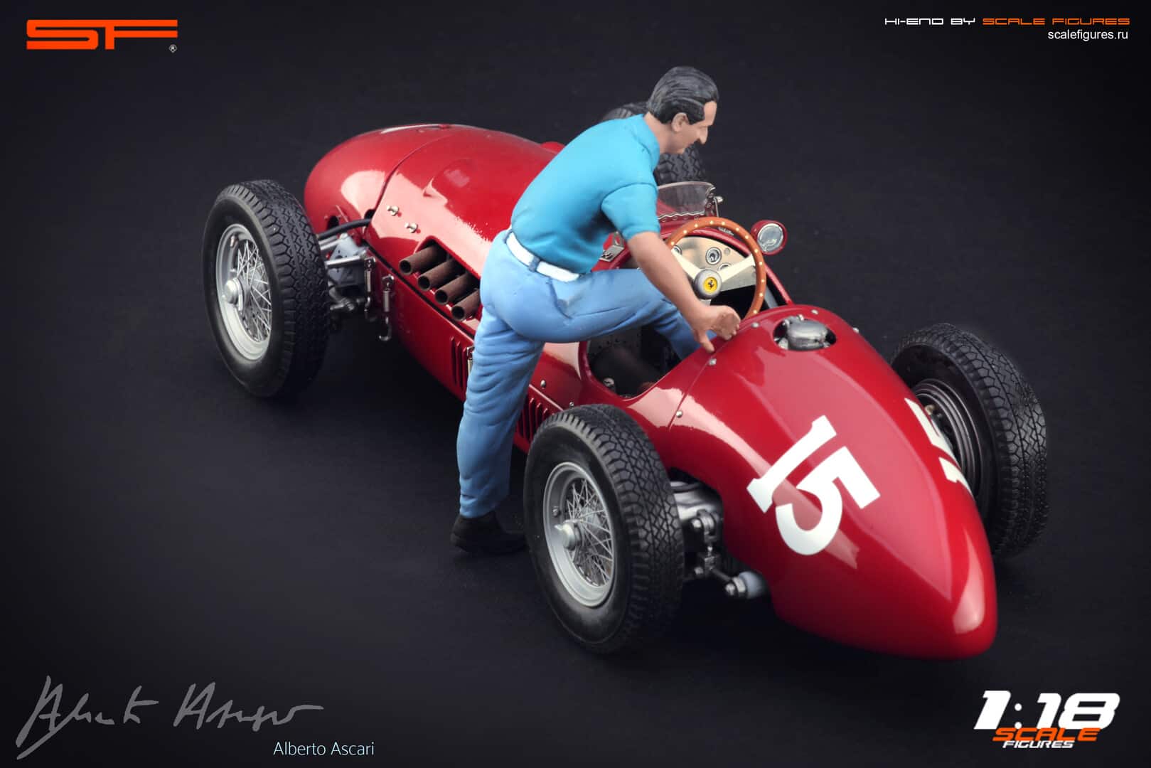1/18 Ascari Pit Stop von SF Scale Figures - Handarbeit -