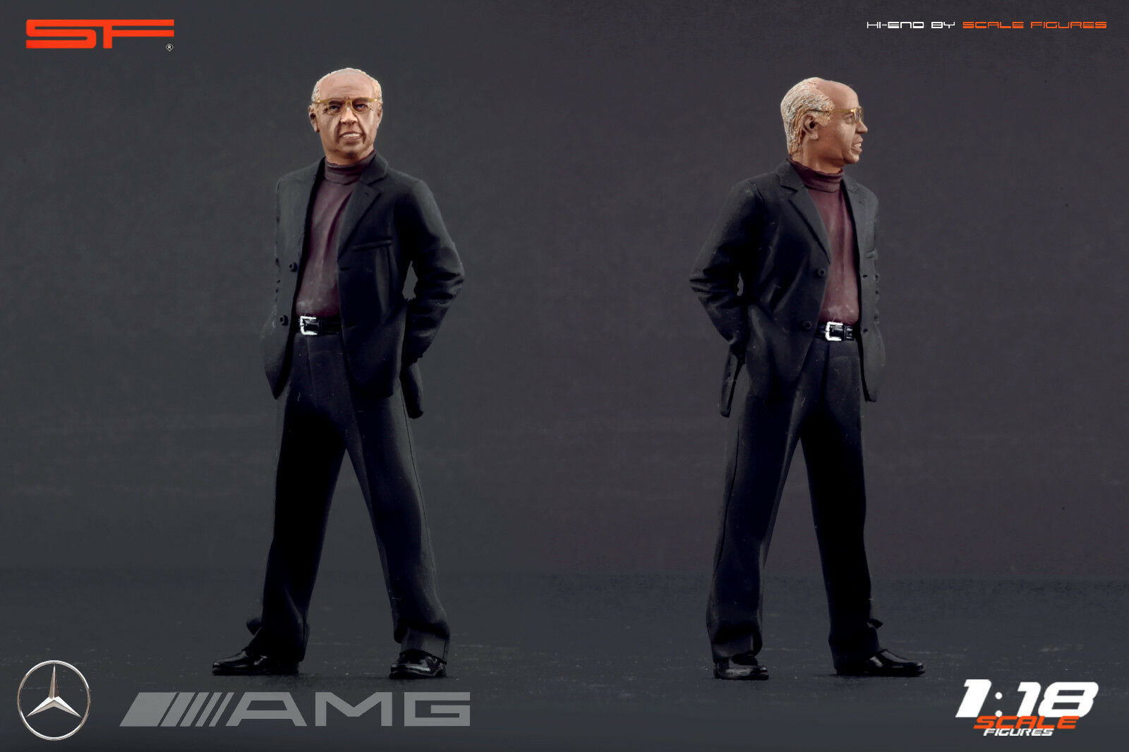 1/18 Hans-Werner Aufrecht -AMG- von SF Scale Figures - Handarbeit -