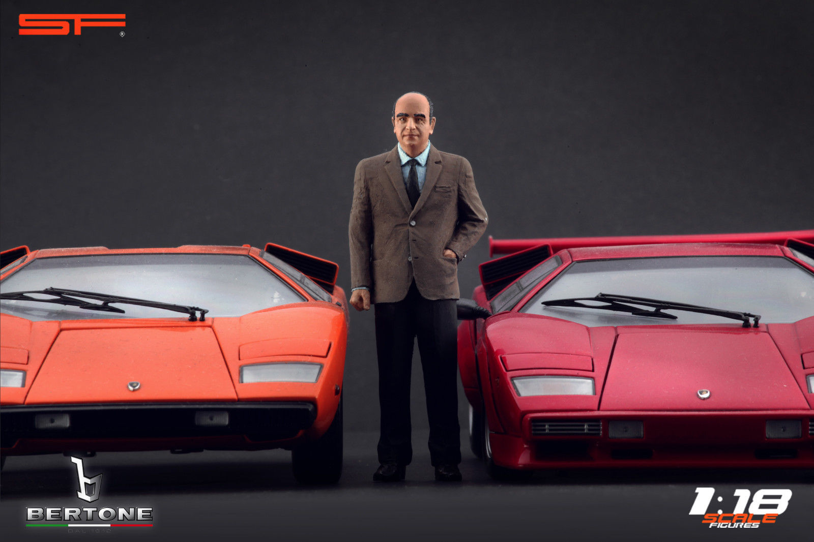 1/18 Nuccio BERTONE von SF Scale Figures - Handarbeit -