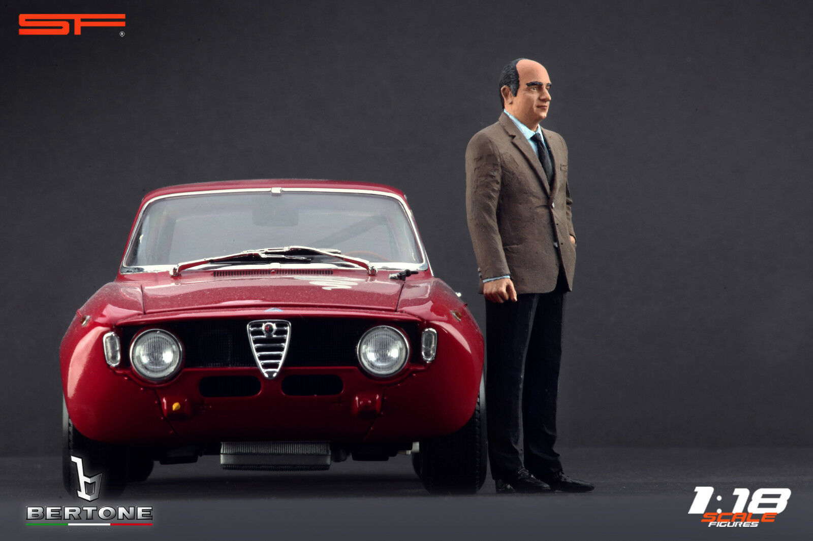 1/18 Nuccio BERTONE von SF Scale Figures - Handarbeit -