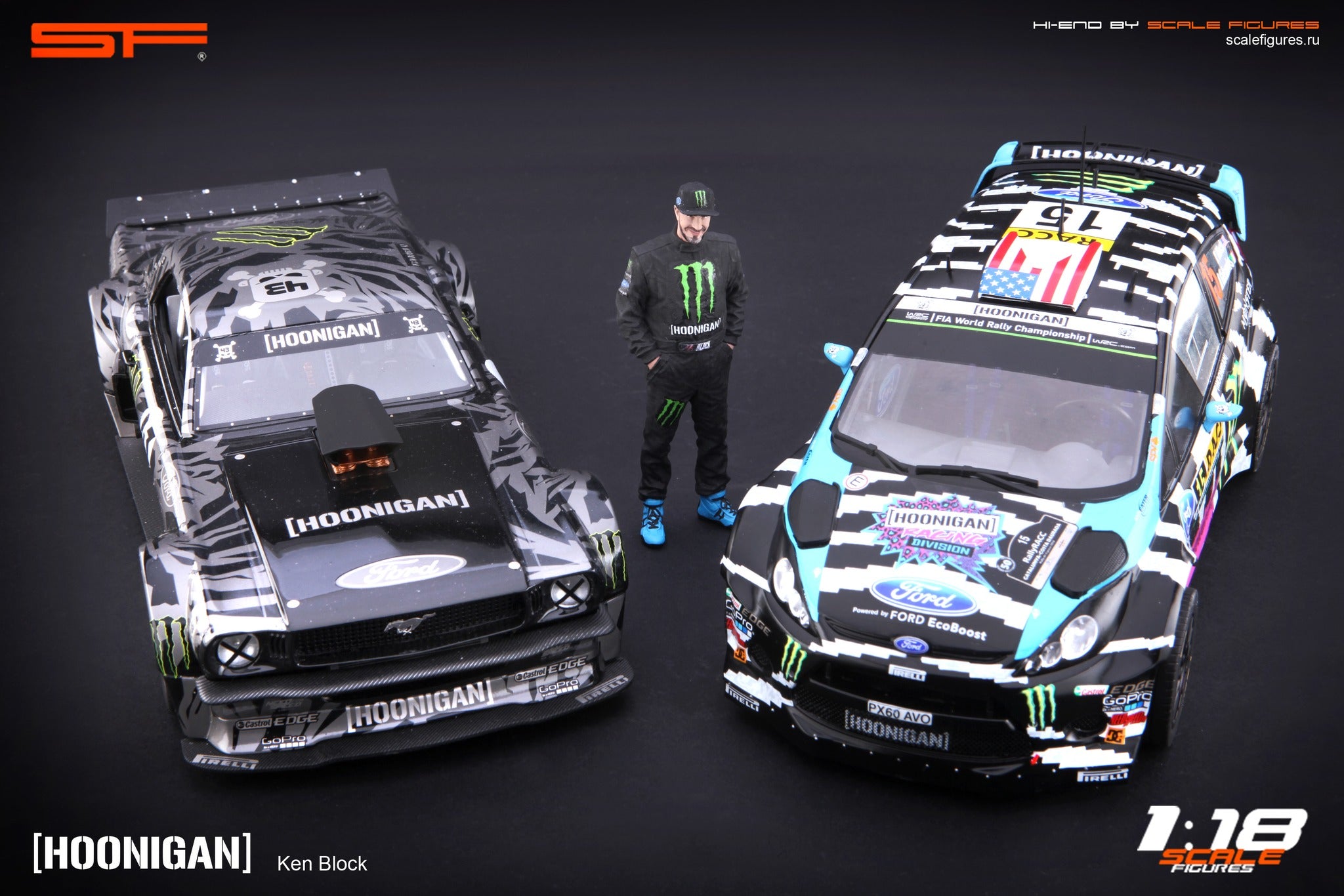 1/18 Ken BLOCK von SF Scale Figures - Handarbeit -
