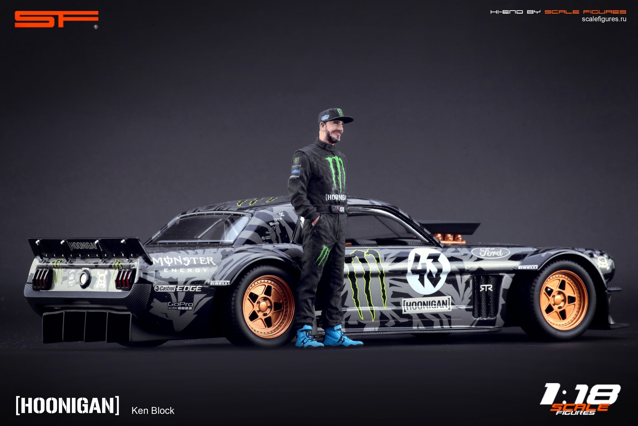 1/18 Ken BLOCK von SF Scale Figures - Handarbeit -