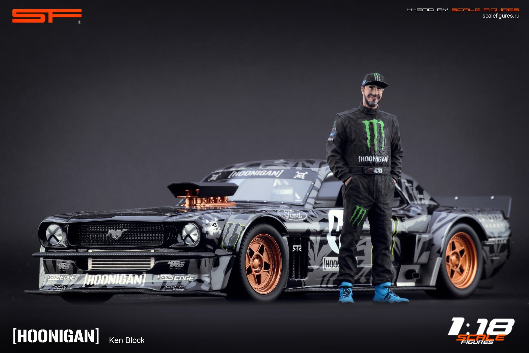 1/18 Ken BLOCK von SF Scale Figures - Handarbeit -