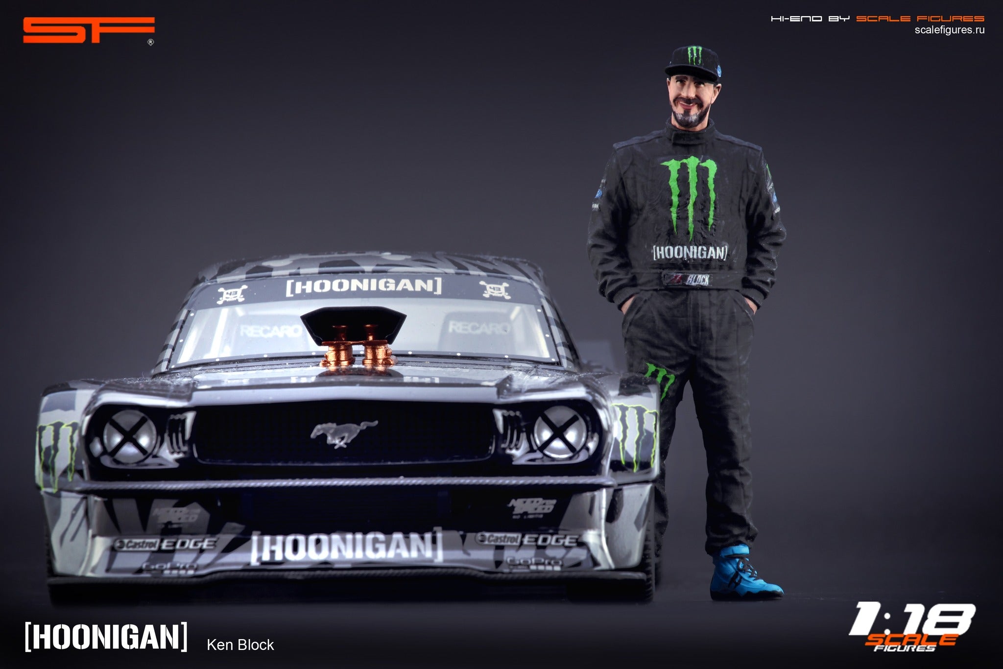 1/18 Ken BLOCK von SF Scale Figures - Handarbeit -