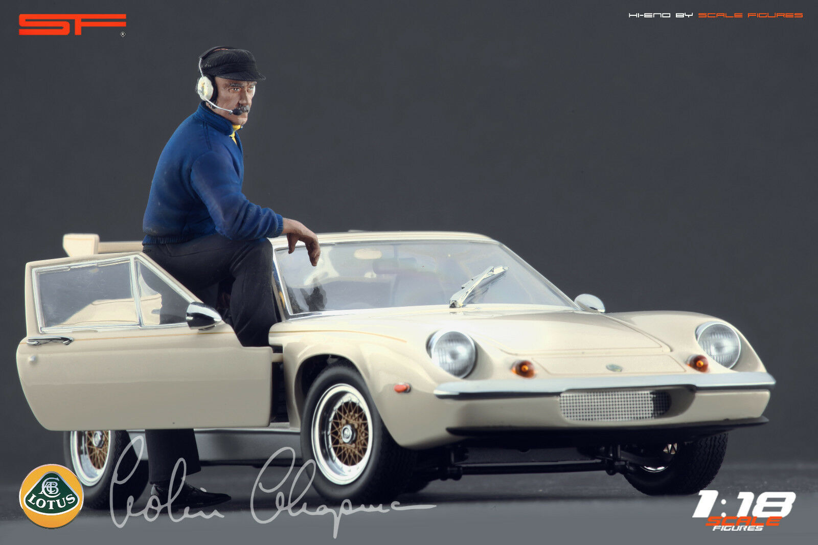1/18 Colin Chapman von SF Scale Figures - Handarbeit -