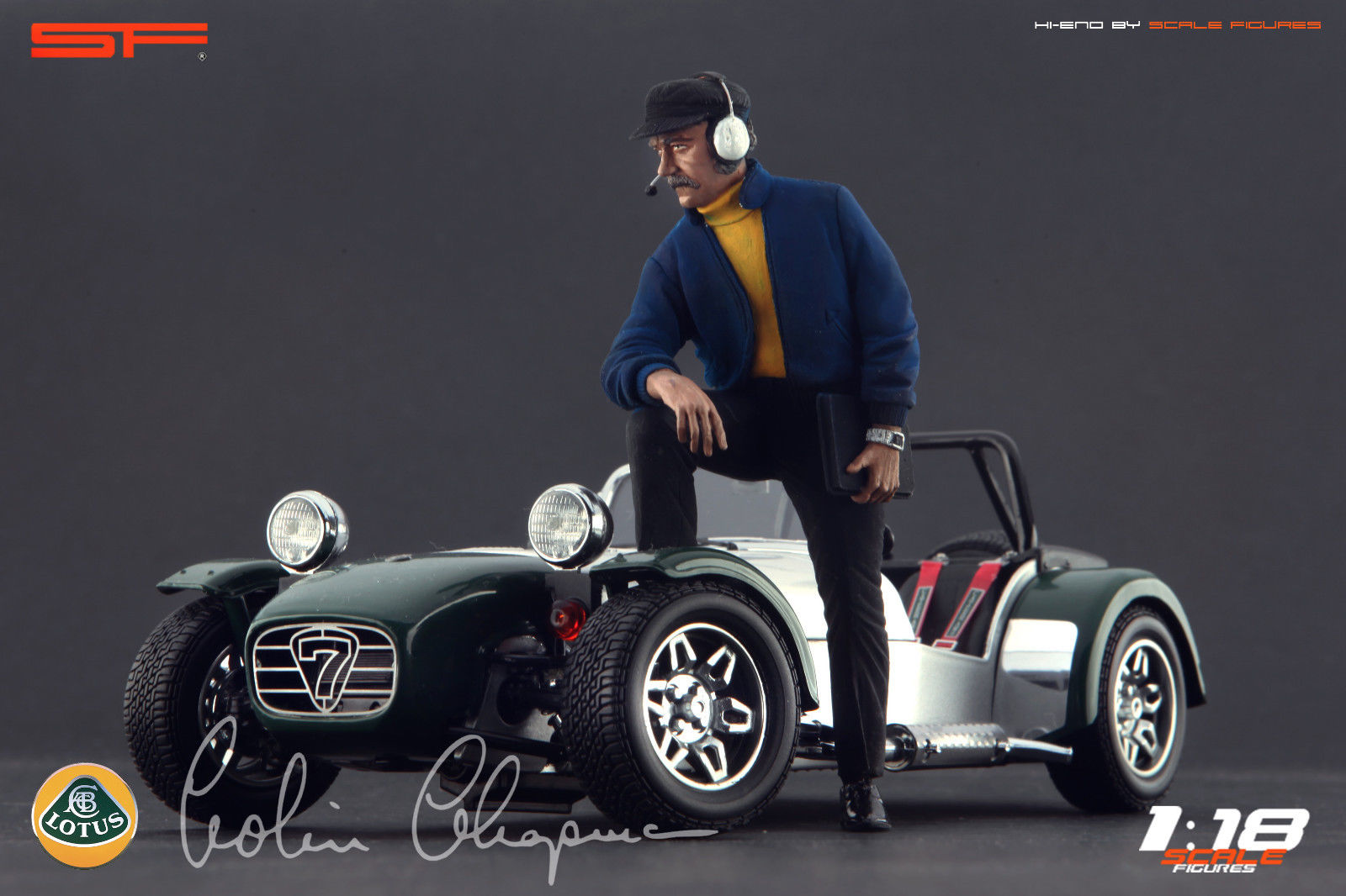1/18 Colin Chapman von SF Scale Figures - Handarbeit -