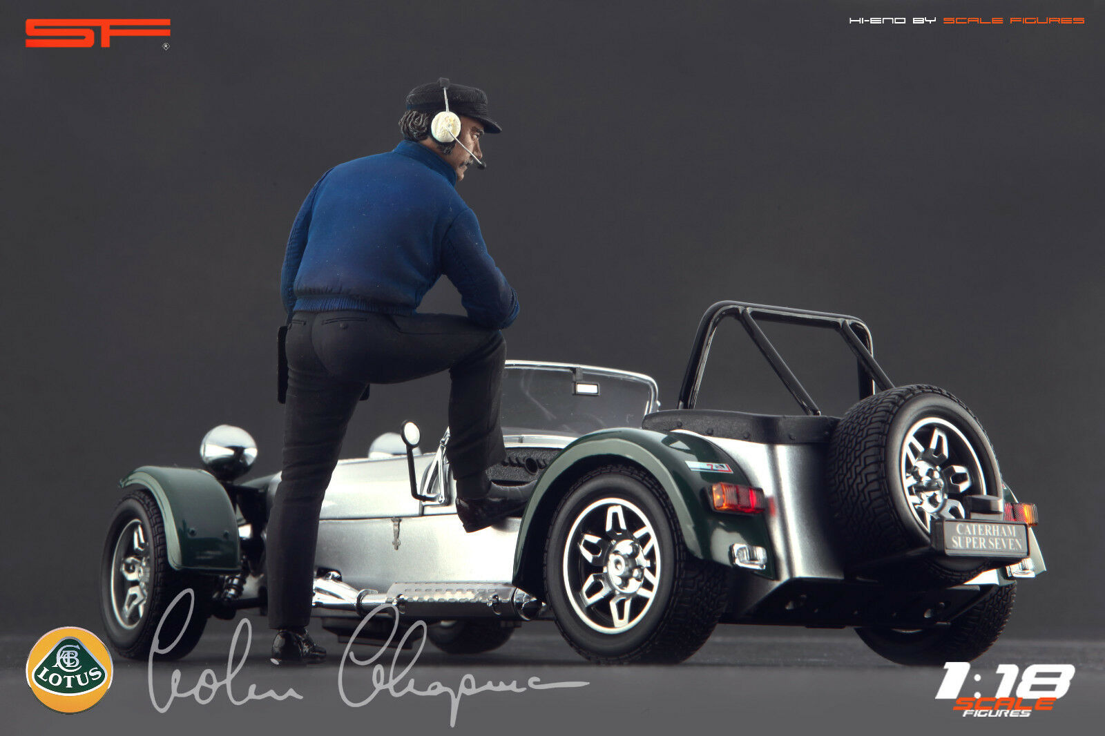 1/18 Colin Chapman von SF Scale Figures - Handarbeit -