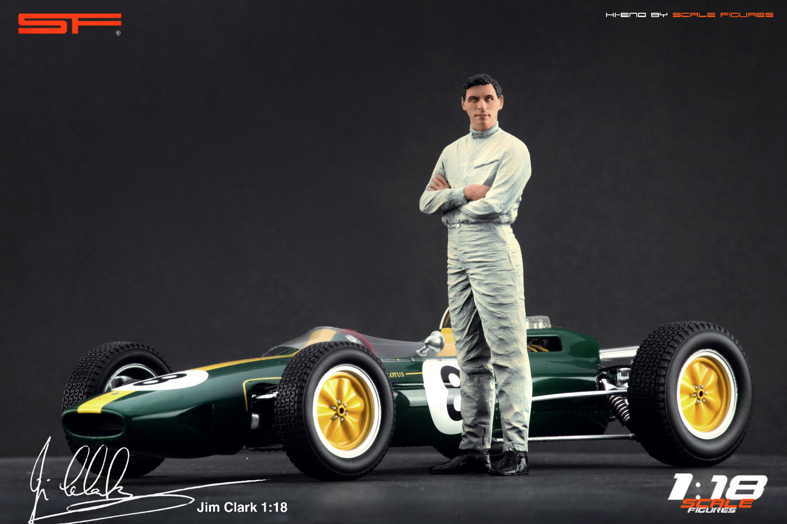 1/18 JIM CLARK von SF Scale Figures - Handarbeit - SF118126-