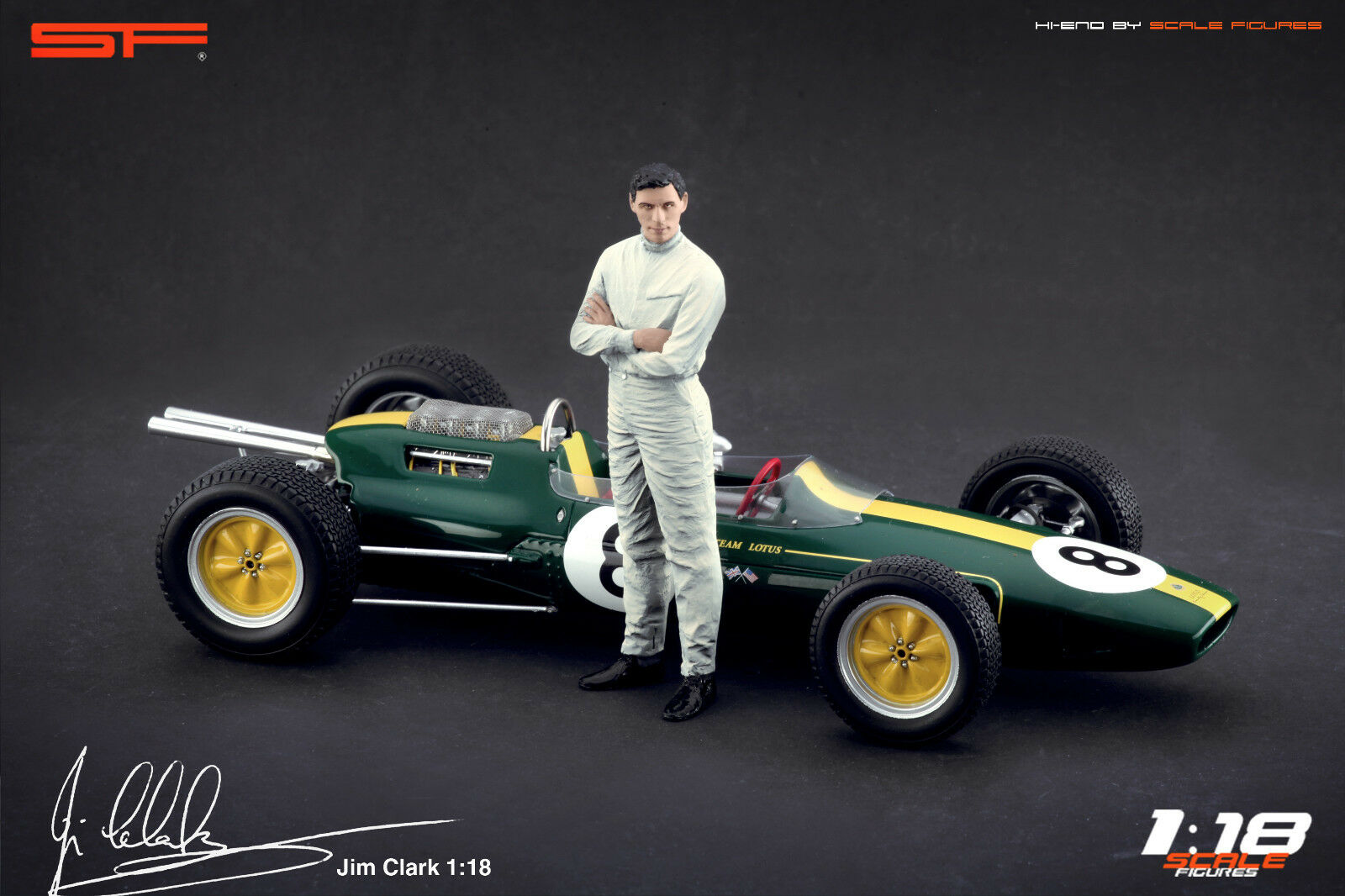 1/18 JIM CLARK von SF Scale Figures - Handarbeit - SF118126-