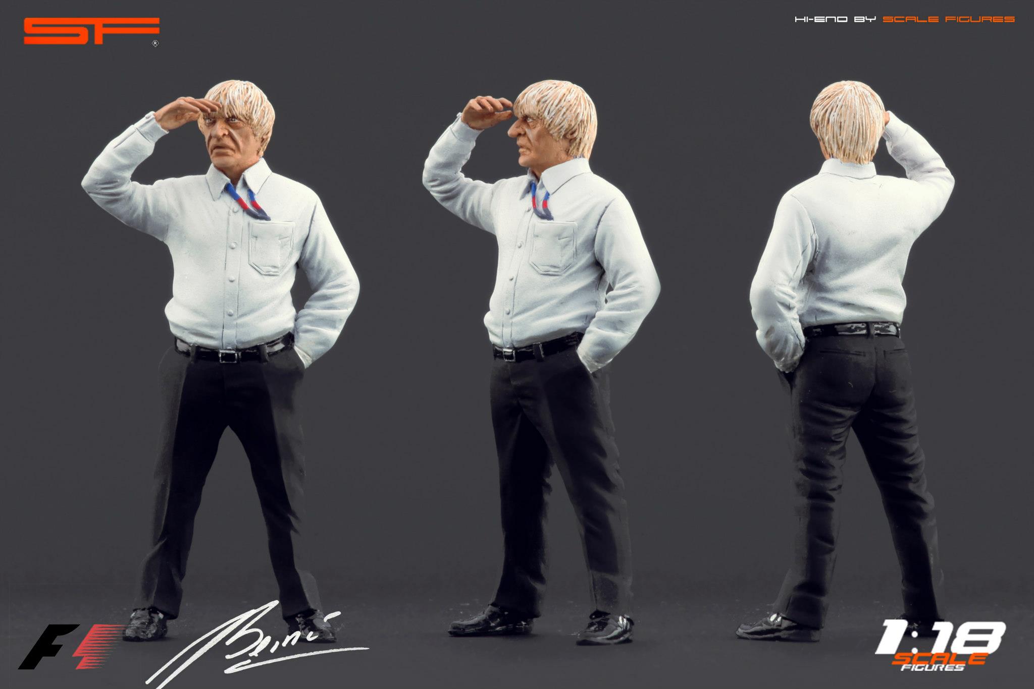1/18 Bernie Ecclestone von SF Scale Figures - Handarbeit -