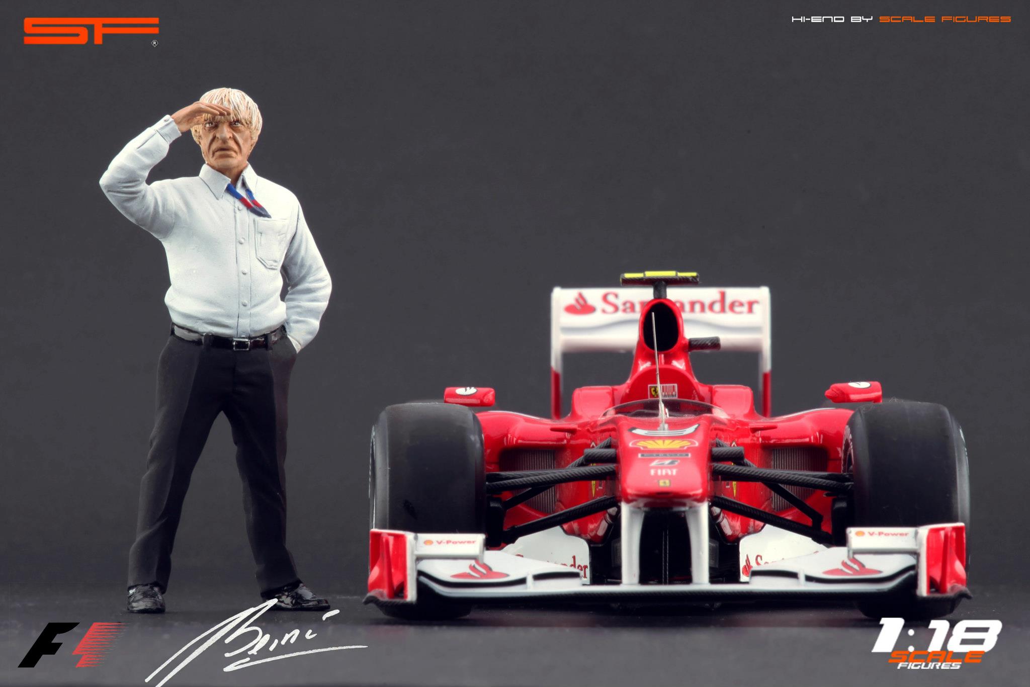 1/18 Bernie Ecclestone von SF Scale Figures - Handarbeit -