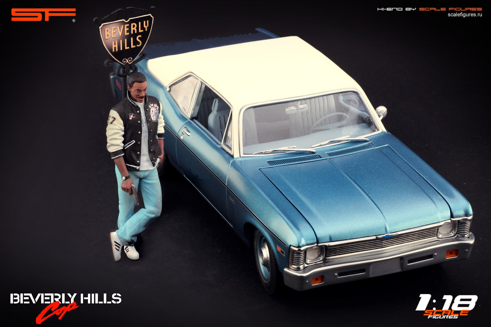 1/18 Eddie Murphy 'Beverly Hills Cop' von SF Scale Figures - Handarbeit -