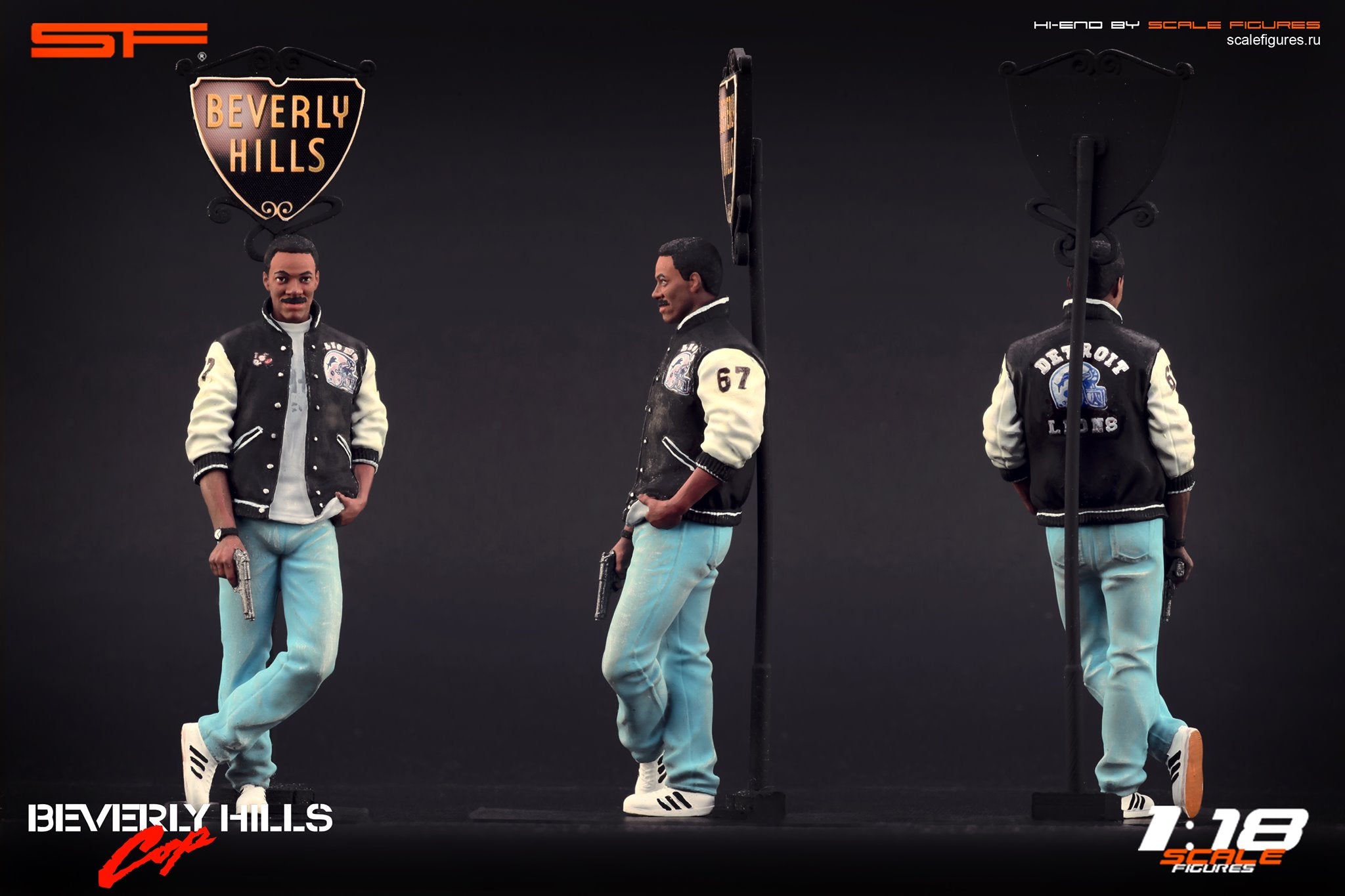 1/18 Eddie Murphy 'Beverly Hills Cop' von SF Scale Figures - Handarbeit -